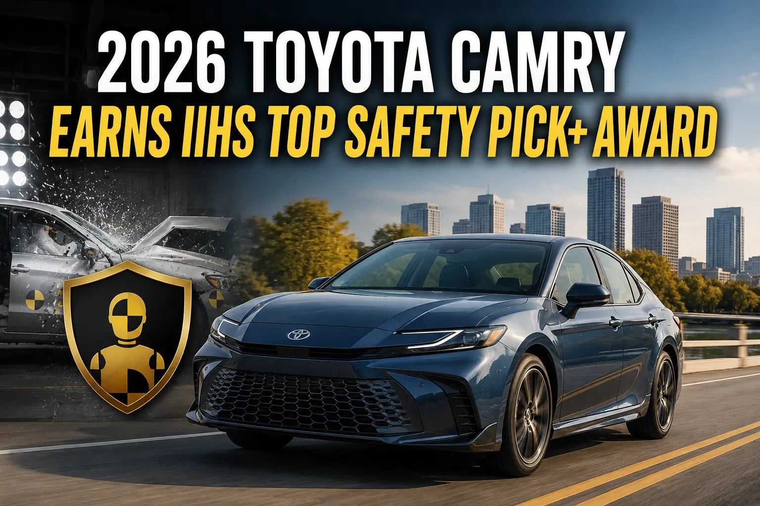 2026 Toyota Camry Earns IIHS Top Safety Pick+ Award