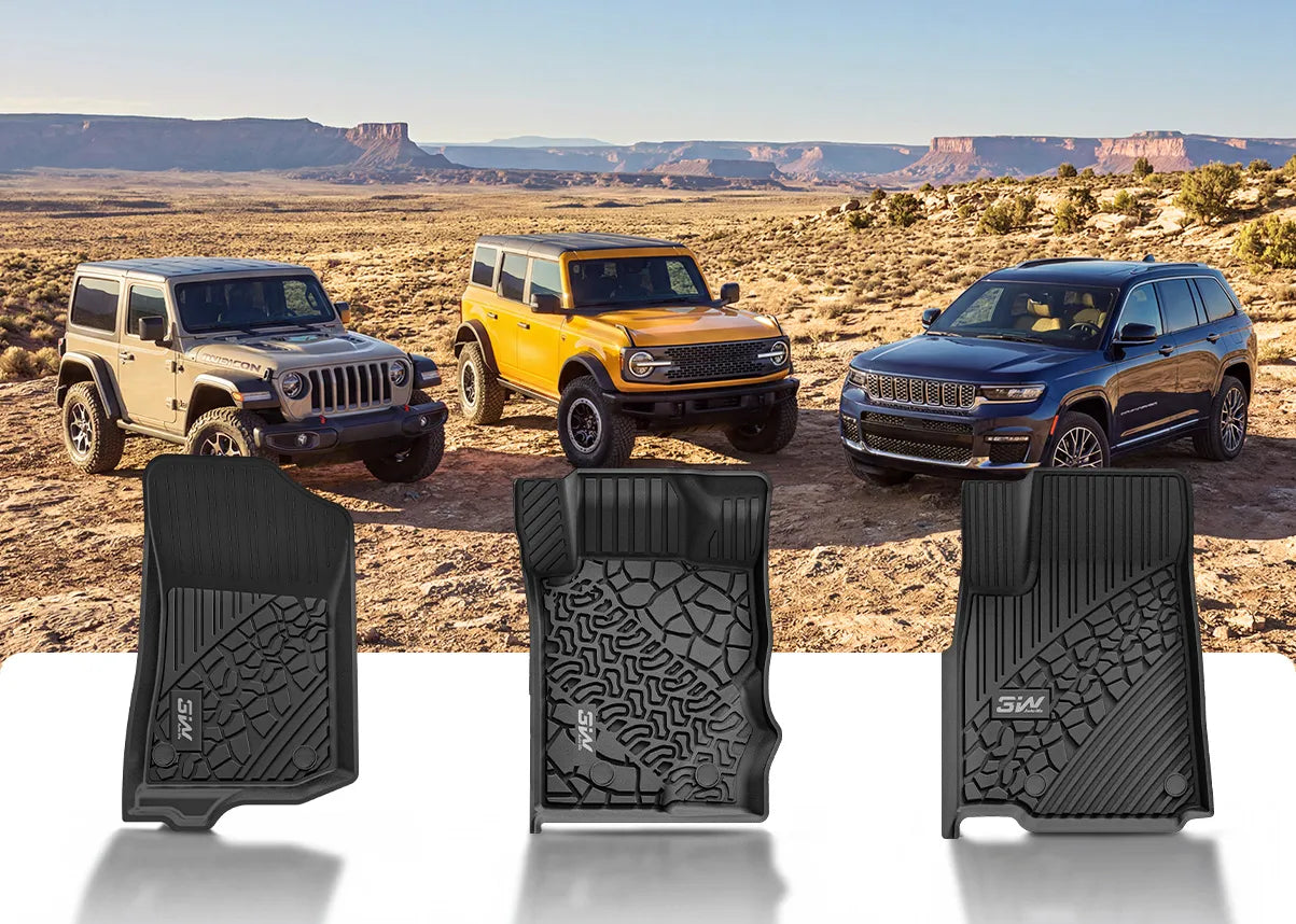 Jeep Wrangler, Bronco, Grand Cherokee, and Off-Road Floor Mats: What Actually Survives Mud
