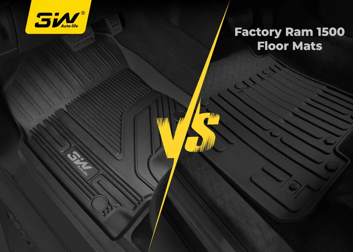 3W vs. Factory Ram 1500 Floor Mats: OEM Fit vs. Full-Coverage TPE