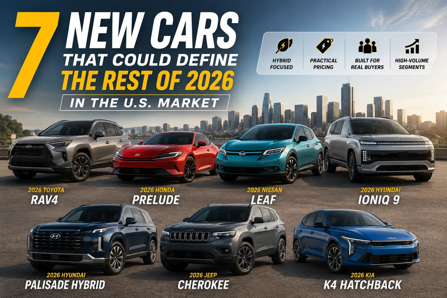 Seven New Cars That Could Define the Rest of 2026 in the U.S. Market