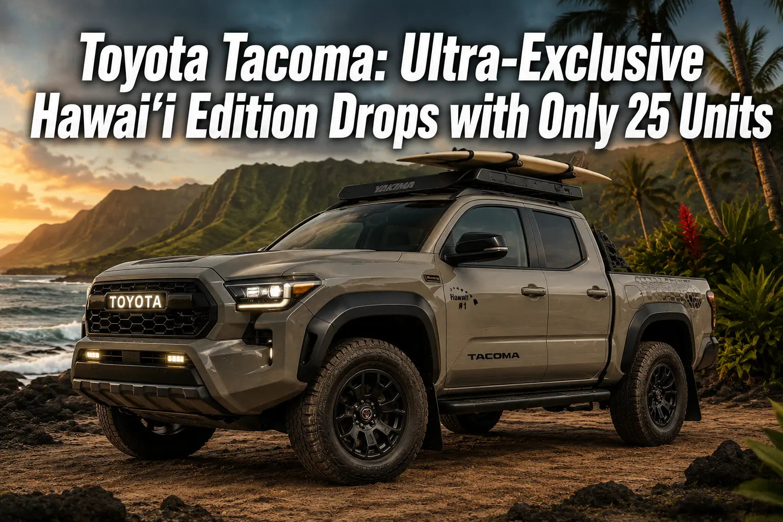 Toyota Tacoma: Ultra-Exclusive Hawaiʻi Edition Drops with Only 25 Units