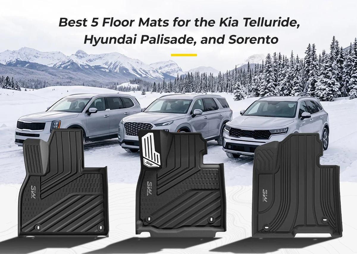 Best 5 Floor Mats for the Kia Telluride, Hyundai Palisade, and Sorento