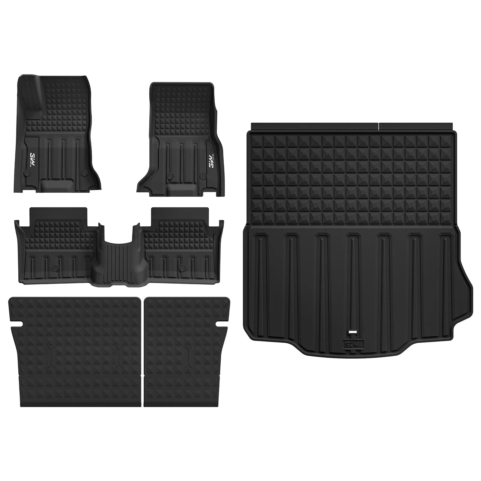 3W Dodge Charger (Fits 2-Door Daytona EV Models Only) 2024-2026 Floor Mats/ Cargo Liner/ Seat Back Protector Thorex™ All-Weather Protection