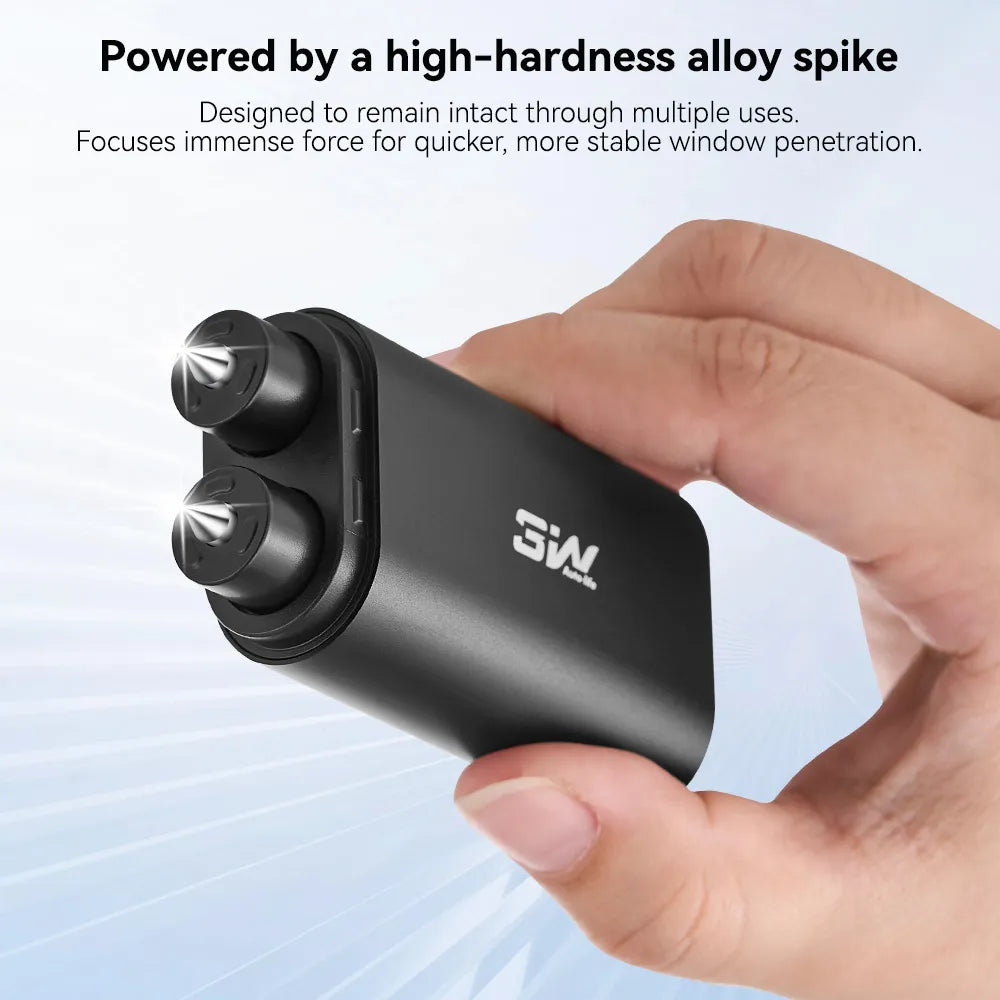 3W 2-in-1 Car Window Hammer Breaker & Seatbelt Cutter with Compact Dual-Head Design Car Accessories Convenient, practical, safe and reliable