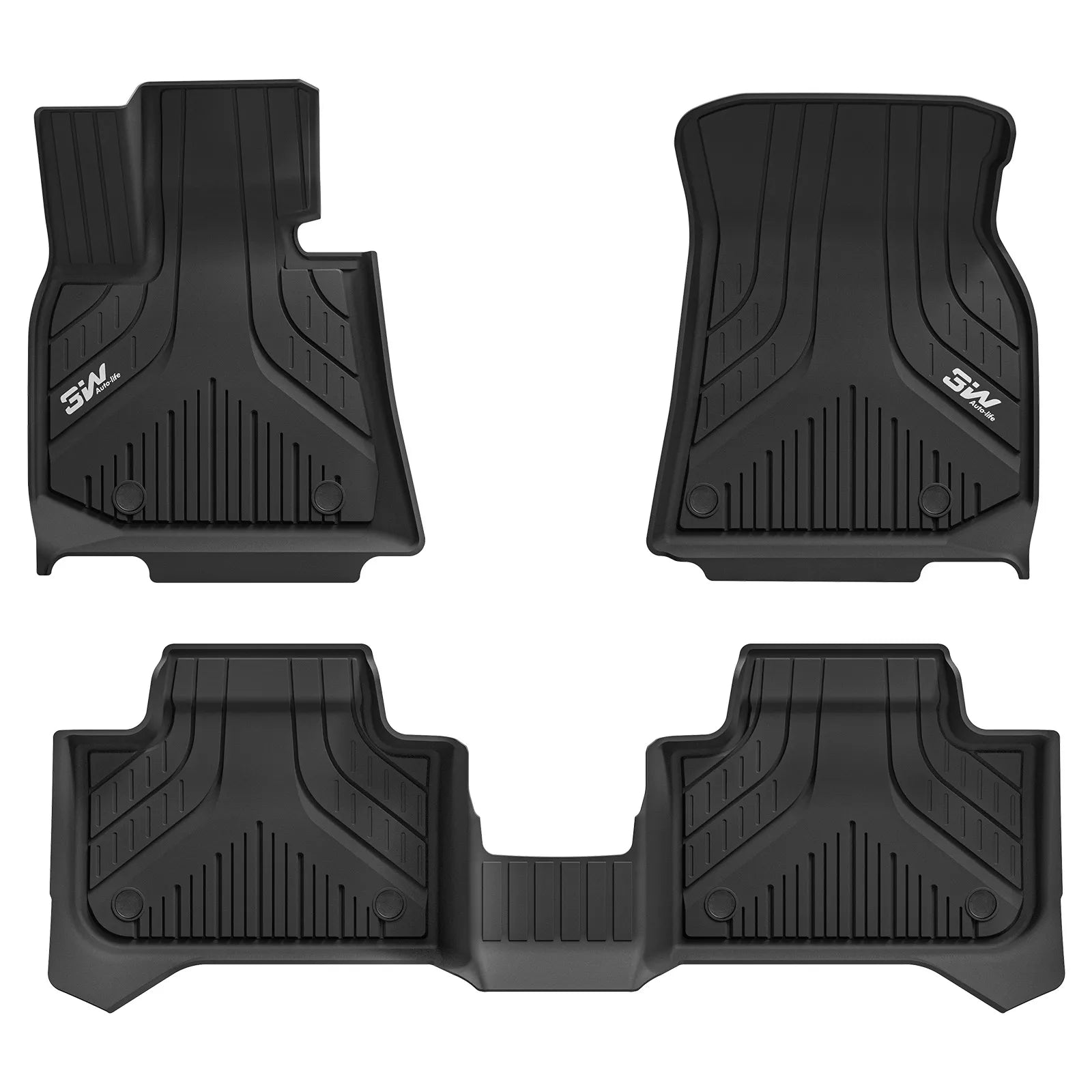 3W Floor Mats for BMW X3 2025 2026, Accessories Custom Fit TPE All Weather Front & Rear Rows Waterproof Car Mats Liner for BMW X3 30/M50 xDrive