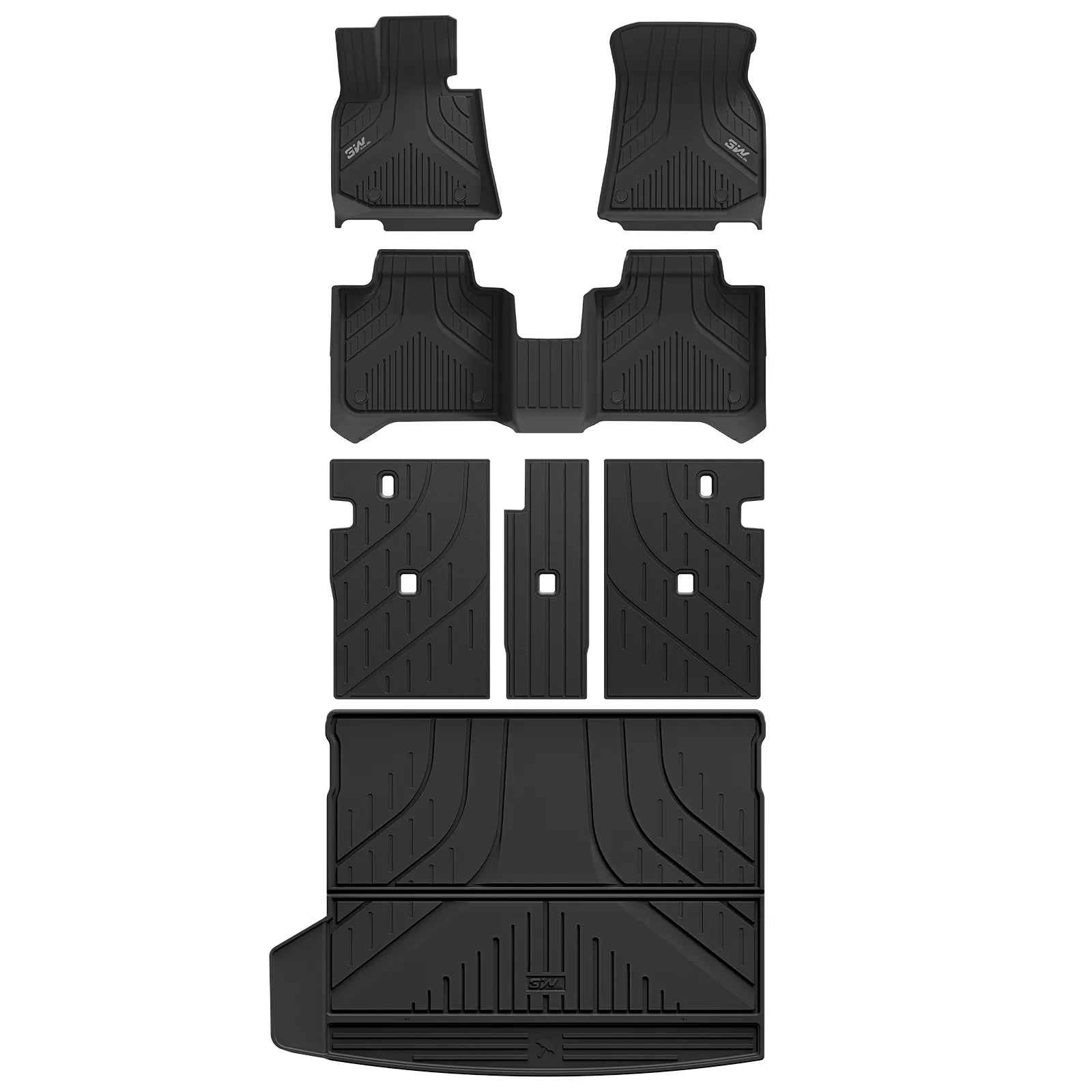 3W BMW X3 2025 2026 Floor Mats & Cargo Liner Full Set Thorex™ All-Weather Protection