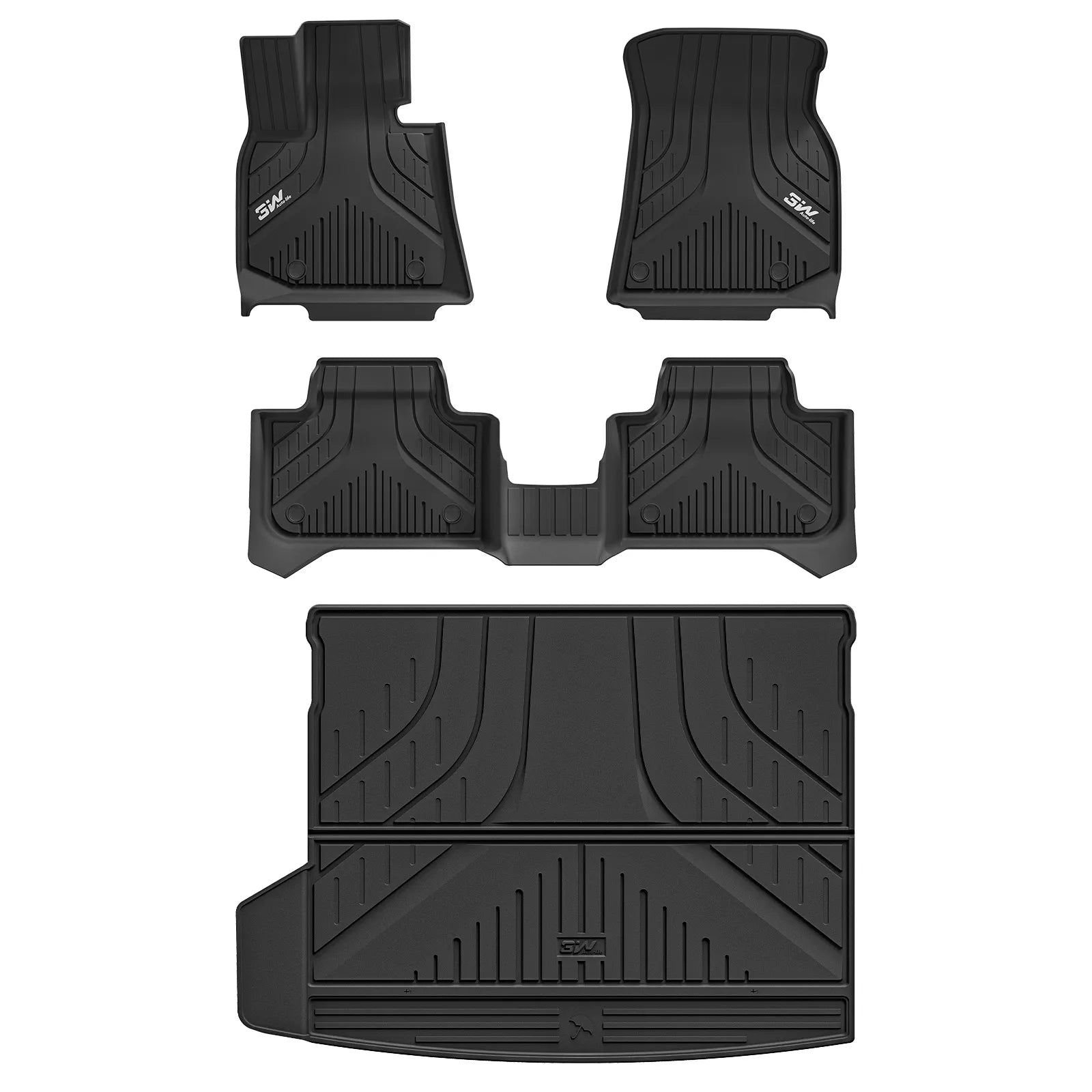 3W BMW X3 2025 2026 Floor Mats & Cargo Liner Full Set Thorex™ All-Weather Protection