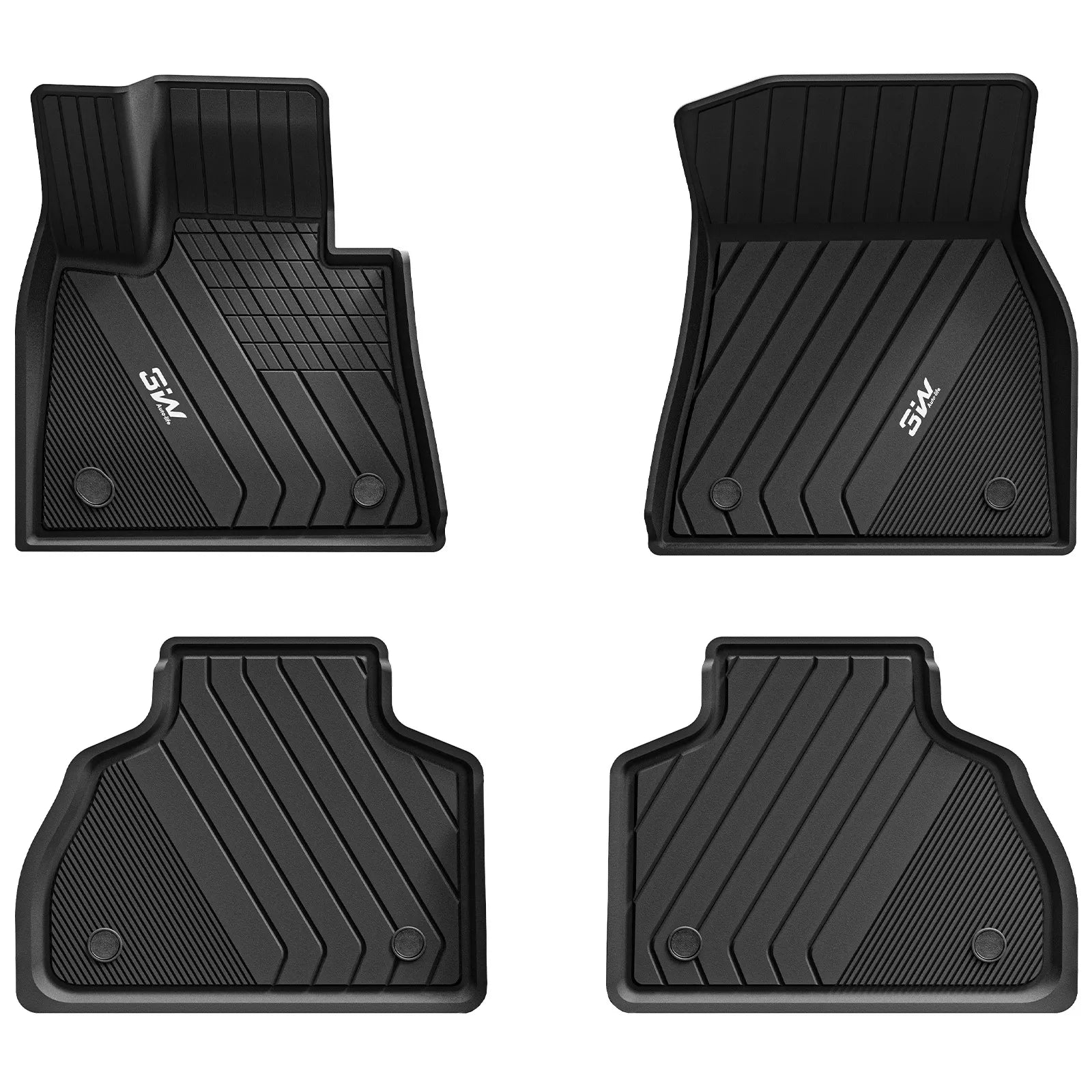 3W BMW X7 2019-2025 6 Seats 1st & 2nd Row Custom Floor Mats TPE Material & All-Weather Protection Vehicles & Parts 3Wliners