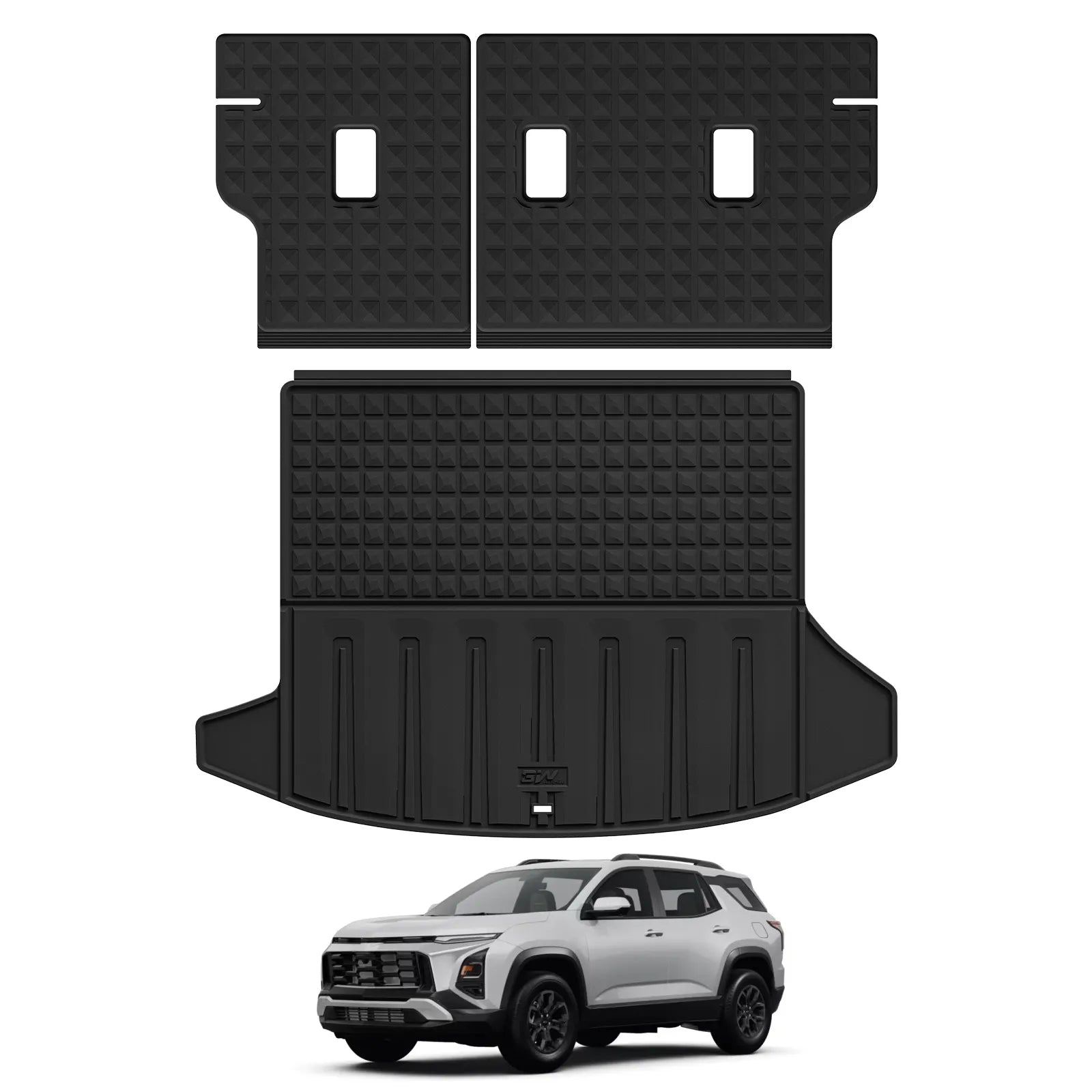 3W Seat Back Mats & Cargo Liner for 2025 2026 Chevrolet Chevy Equinox/GMC Terrain (Not for Equinox EV), All Weather TPE Custom Fit Floor Mats, Car Mats Full Set for Equinox/Terrain