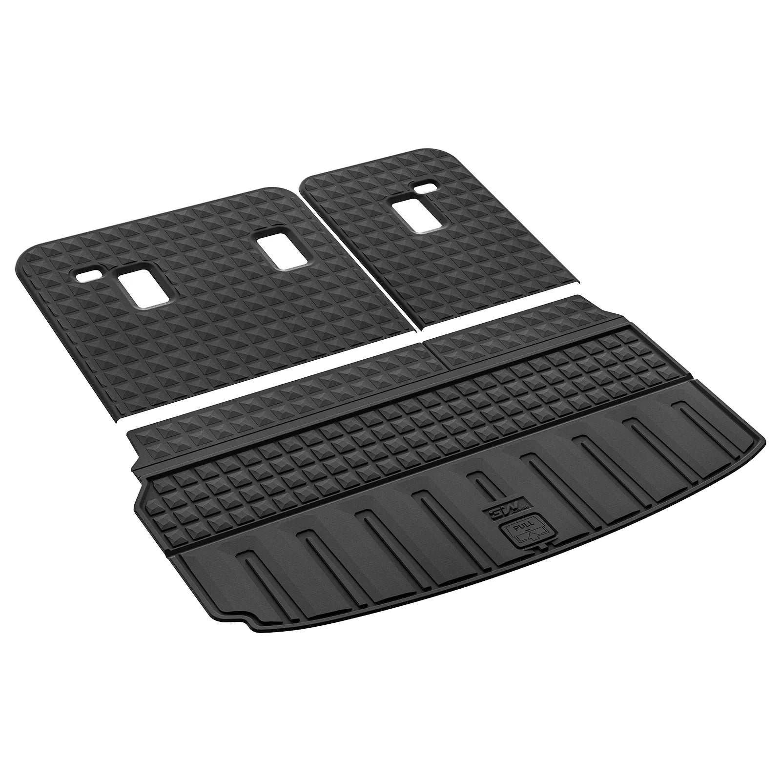 3W Cargo Liner Seat Back Protector Set Fit Chevrolet Traverse/GMC Acadia/Acadia Denali 2024-2025 2026 /Buick Enclave 2025-2026 All Weather Protection