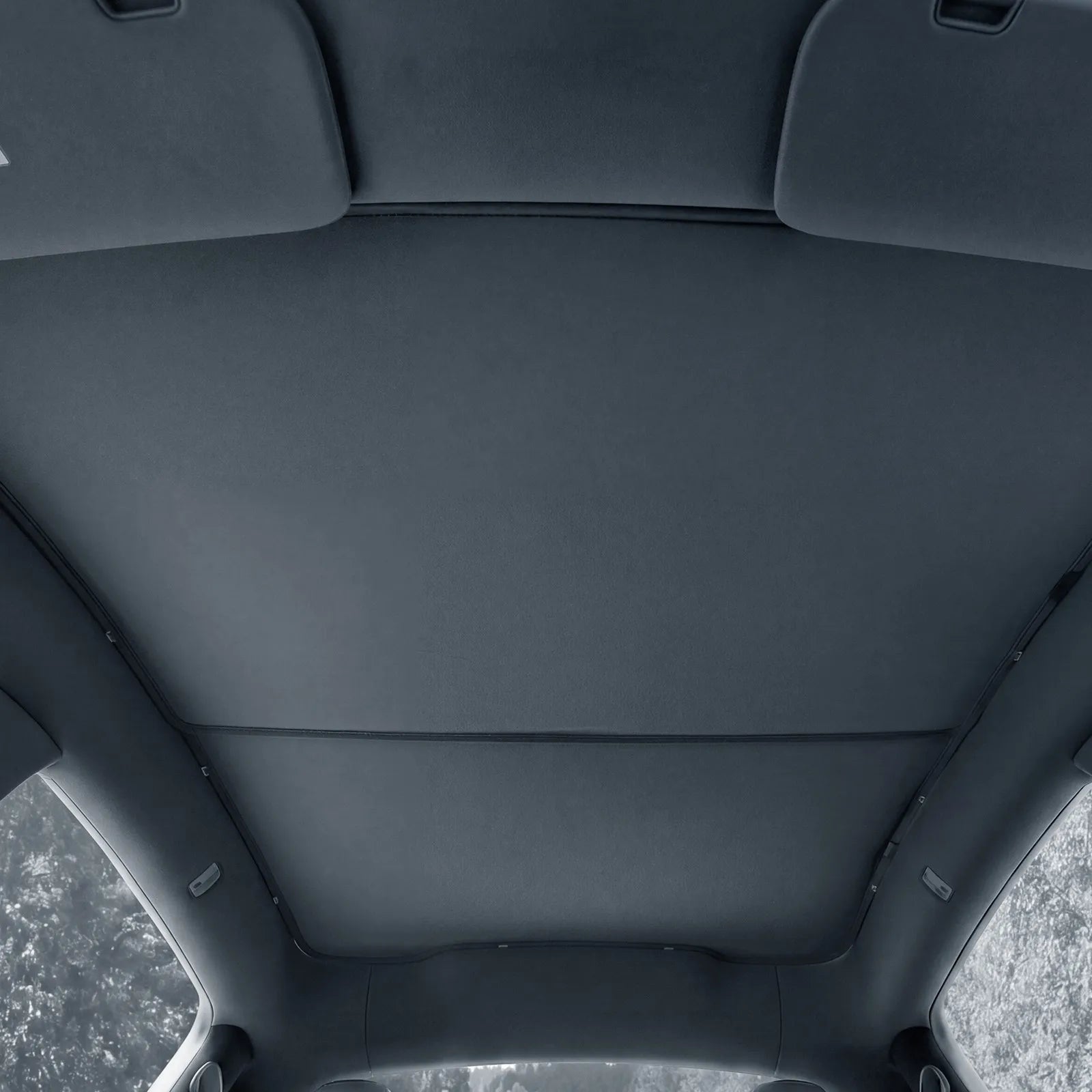Foldable Sunroof Sunshade for Tesla Model Y Juniper 2025-2026 Custom Fit Sunshade Car Accessories, Upgraded Foldable Sunshade, Blocks UV Rays Keep Car Cool