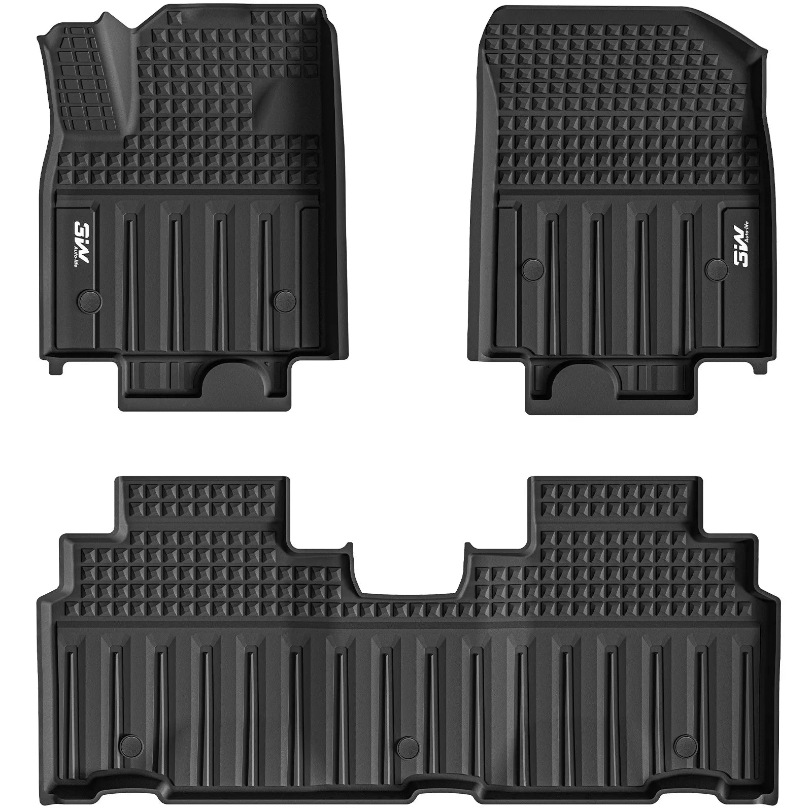 Floor Mats for Honda Prologue/Chevrolet Blazer EV 2026-2024 & Cadillac Lyriq 2026-2023 All Weather TPE Custom Fit Floor Liners Cover Protector for Honda Prologue Accessories, Black