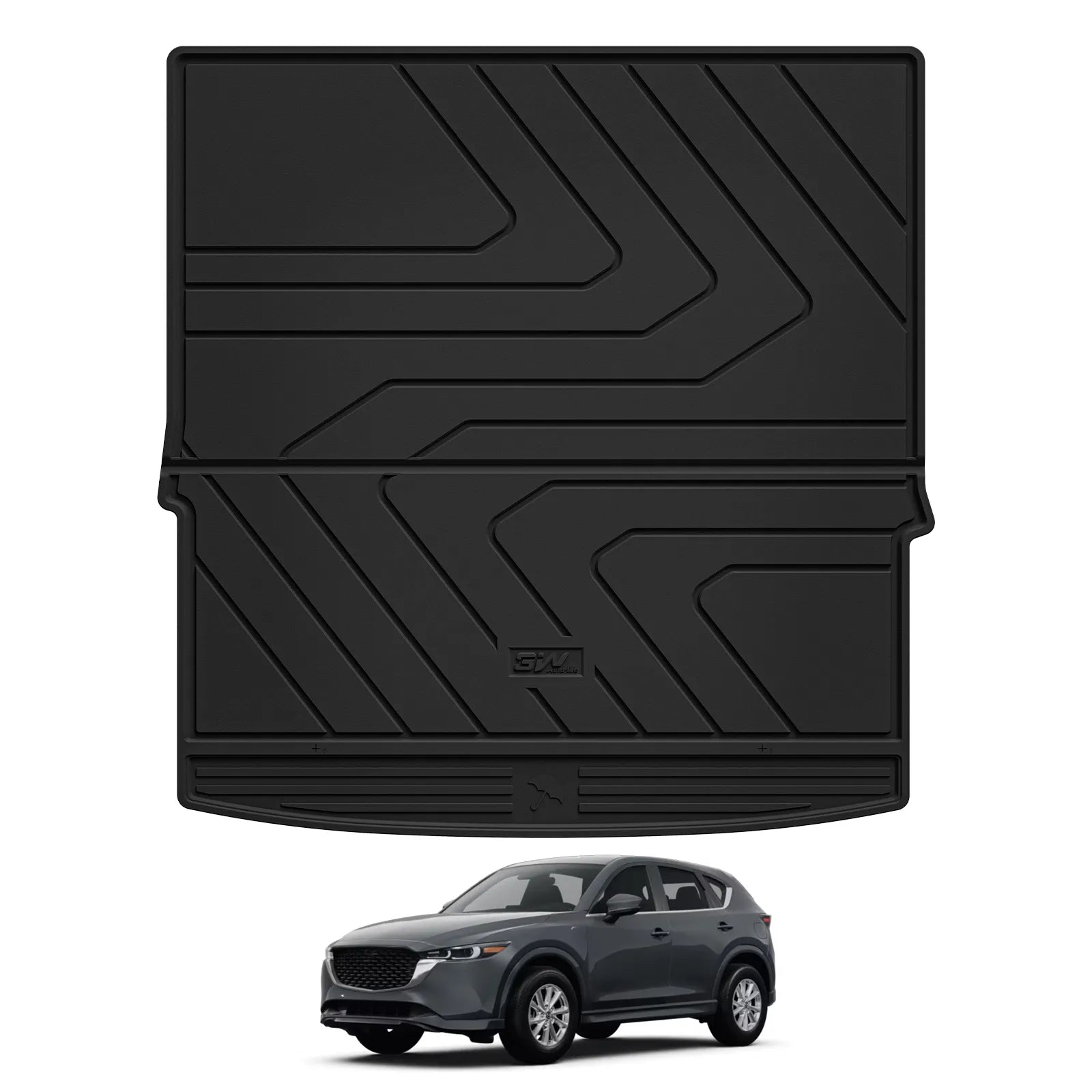 3W Floor Mats & Cargo Liner Fit Mazda CX-50 2023 2024 2025 (Not for Hybrid), TPE All Weather Liners Full Set Mazda CX 50 Accessories All Season Guard Odorless Anti-Slip Black