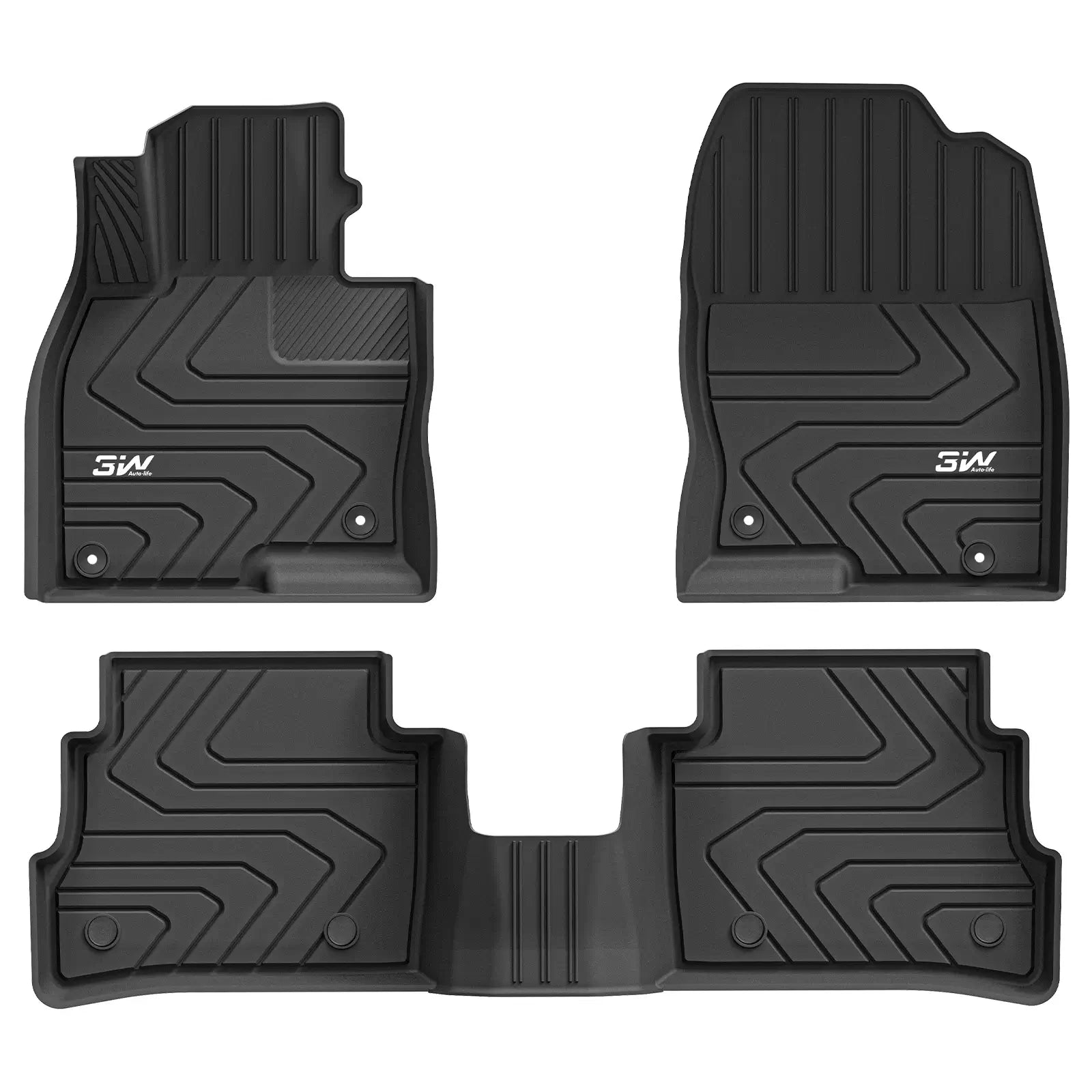 MOTOS Rubberen vloermatten voor Mazda CX-5 I 2012-2017 - Maak autorijden comfortabeler met de zwarte antislip automat ET - Vloermat voor alle weersomstandigheden, bescherming tegen vuil MOTOS Rubberen vloermatten voor Mazda CX-5 I 2012-2017 - Maak autorijden comfortabeler met de zwarte antislip automat ET - Vloermat voor alle weersomstandigheden, bescherming tegen vuil