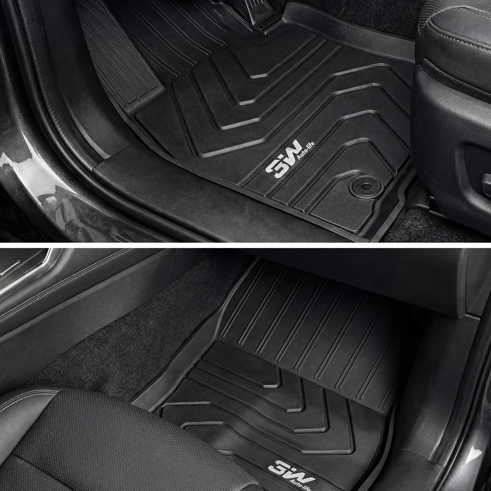 3W Floor Liner Fit for 2025 2026 Mazda CX-70 (Include PHEV), All Weather Protection TPE Heavy Duty Non-Slip Automotive CX70 Floor Liners Accessories, Black