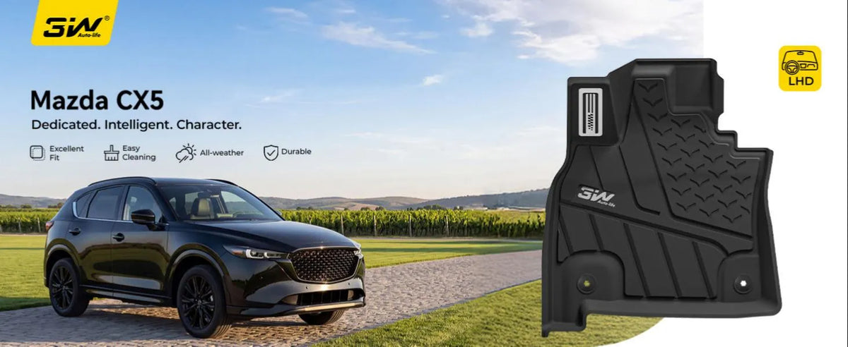 3W 2026-2027 Mazda CX-5 Floor Mats & Cargo Mat & Backrest Mats Thorex™ All-Weather Protection (Gasoline Only)