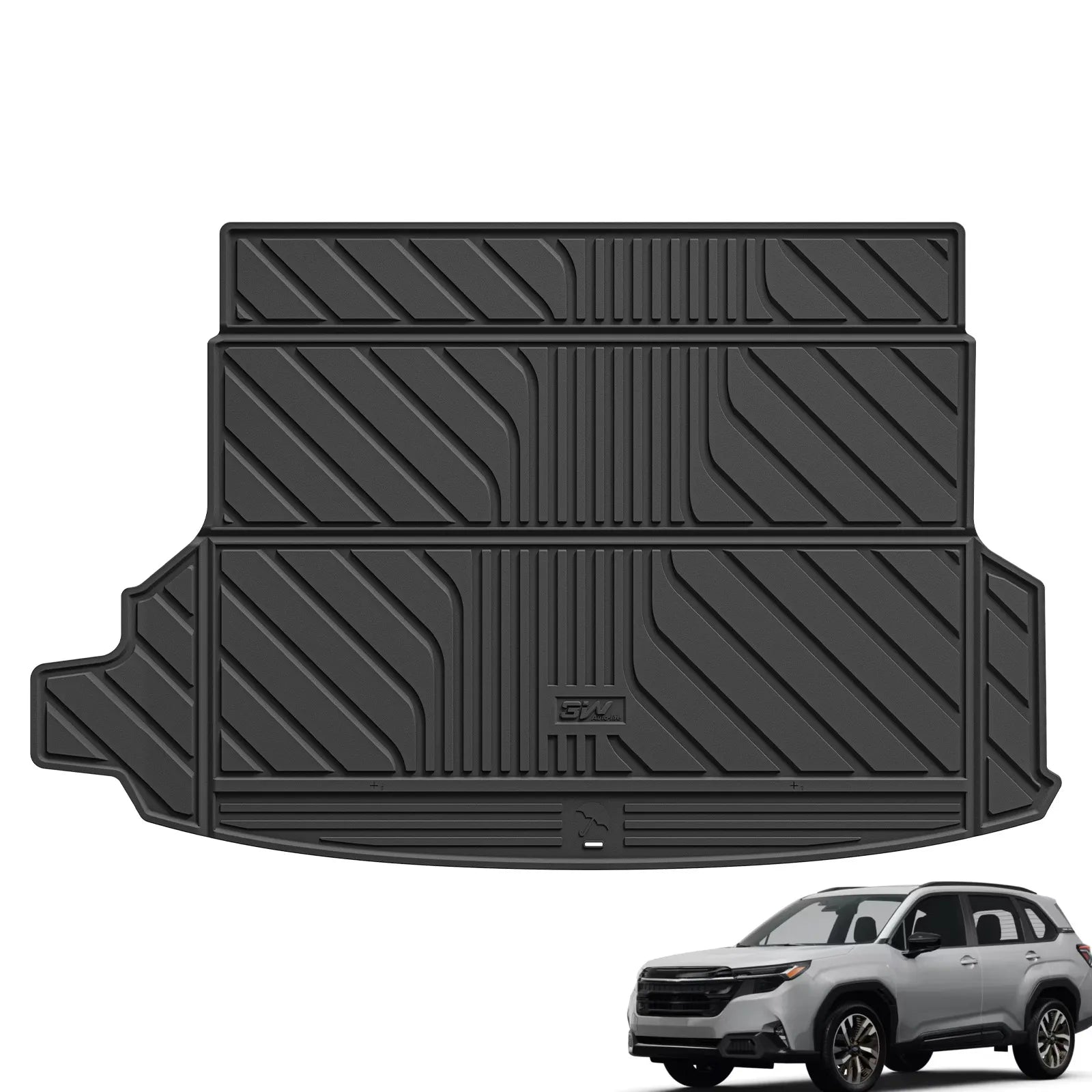 3W Floor Mats Custom Fit for Subaru Forester 2025, TPE All Weather Floor Liner for Subaru Forester Trunk Mats Full Set Car Mats Forester Accessories