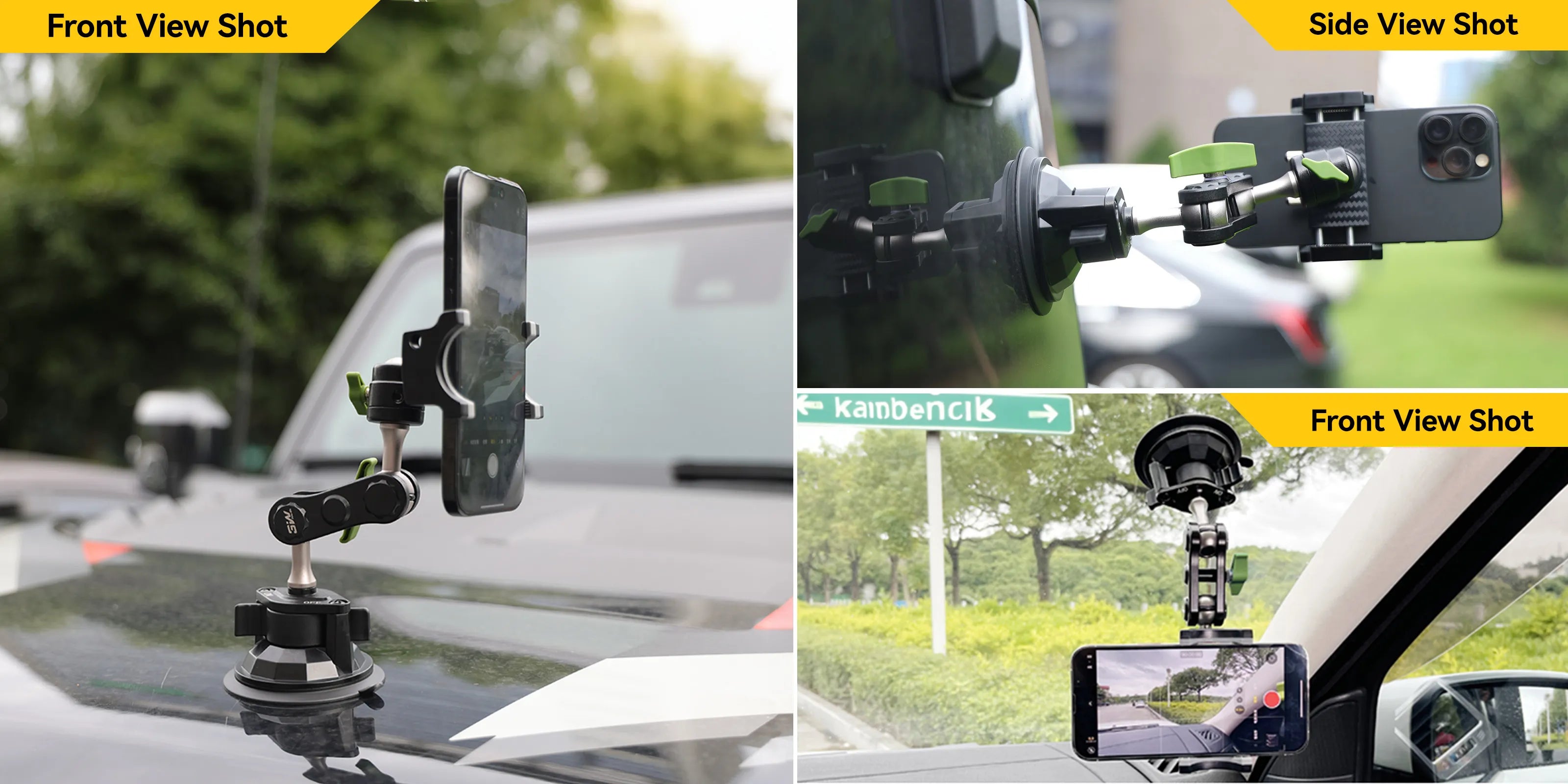 3W Suction Cup Car Phone Holder