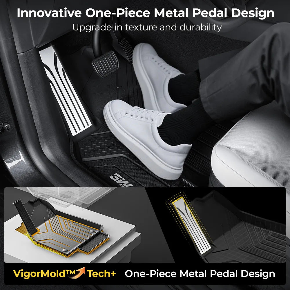 3W Floor Mats / Trunk Mat for Tesla Model Y Juniper 2025-2026 All Weather Protection Floor Mats Trunk Mat Back Seat Cover Set Full Protcetion
