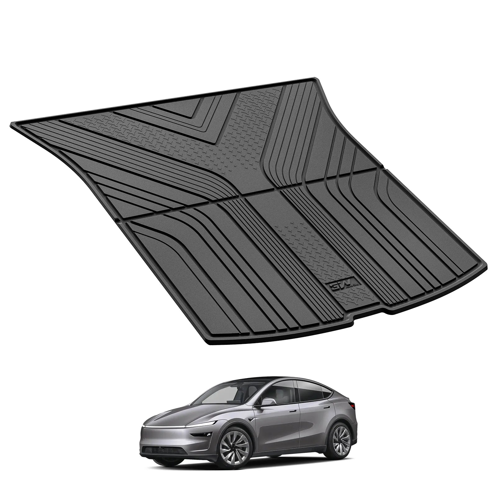 3W Tesla Model Y Juniper Cargo Liner 2025 2026, Rear Trunk Mat, 2025 2026 Model Y Juniper Accessories, TPE Anti-Slip All Weather Odorless Custom Fit