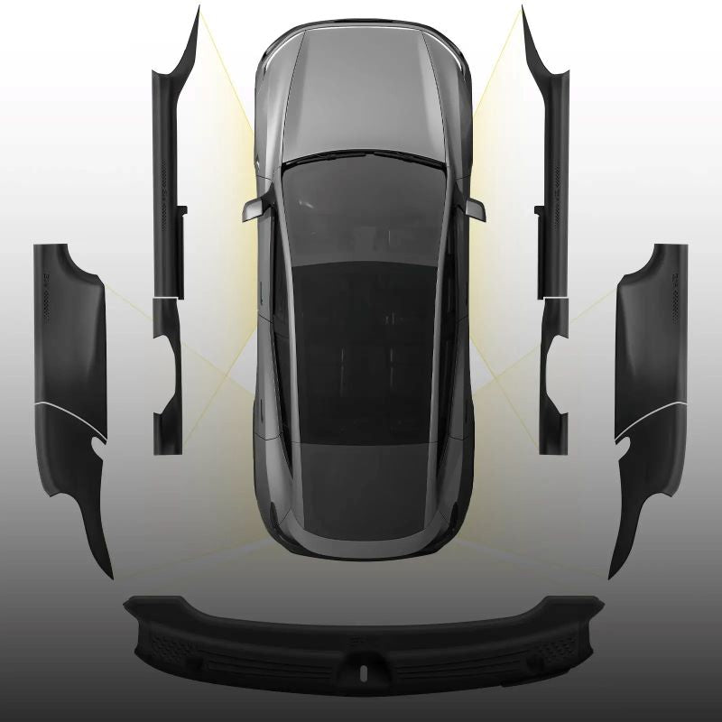 3W Tesla Model Y Juniper 2025 2026 Door Sill Protector Trunk Sill Guards Full Protection