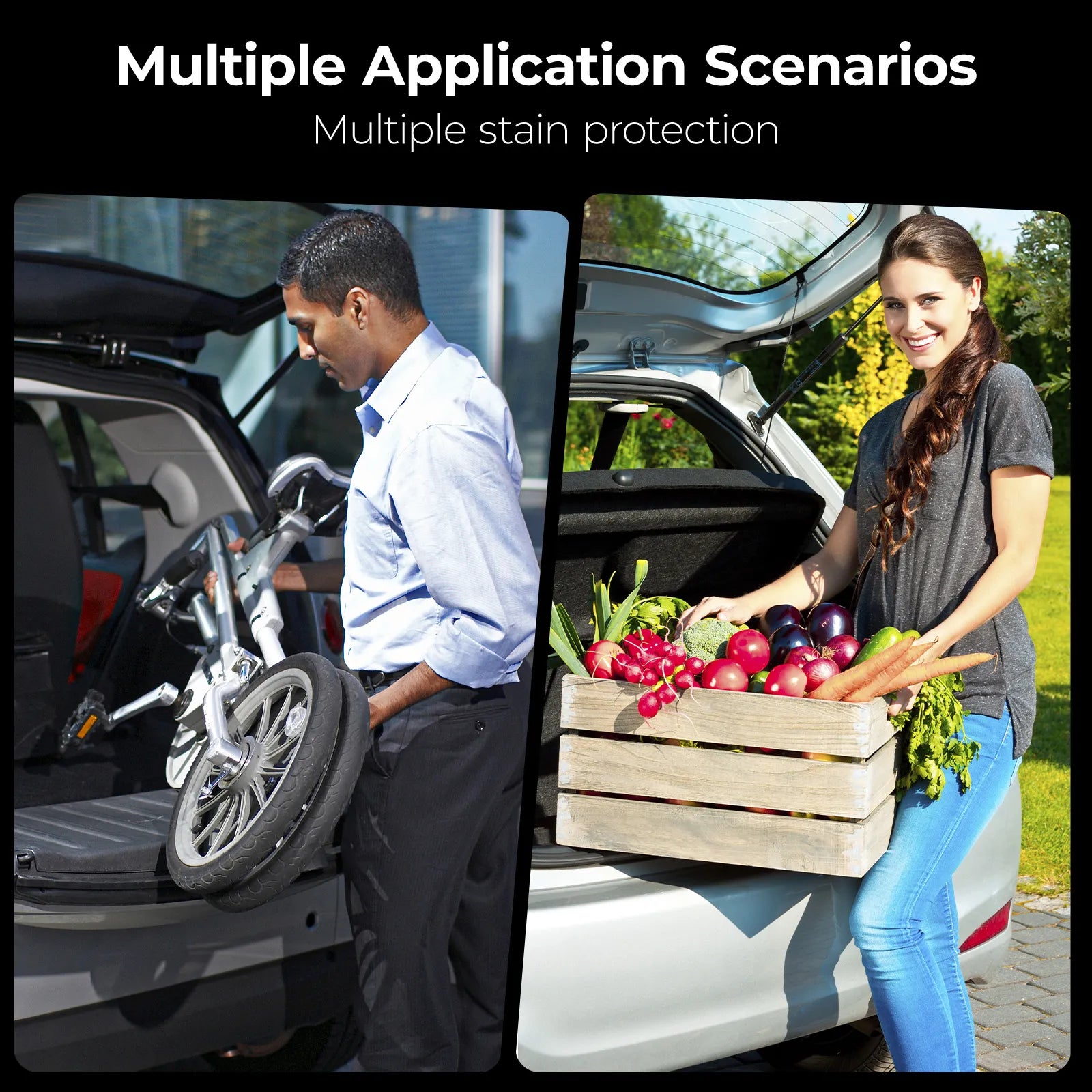 Floor Mats/ Cargo Liner/ Seat Back Protector Full Set for Toyota 4Runner 2025-2026 Gas Models & 5-Seat Only TPE Car Mats All Weather Protection Custom Fit Easy Clean Durable