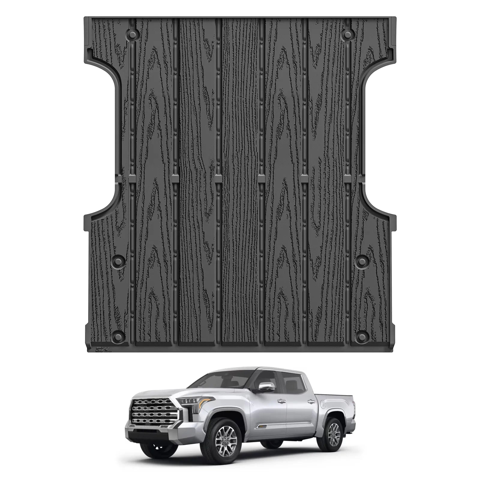 3W Truck Bed Mat for Toyota Tundra 2022-2026, Heavy Duty Tundra Accessories TPE Truck Bed Liner, All Weather Pickup Truck Bed Protection(Only Fit 5.5FT/5.5' Short Bed)