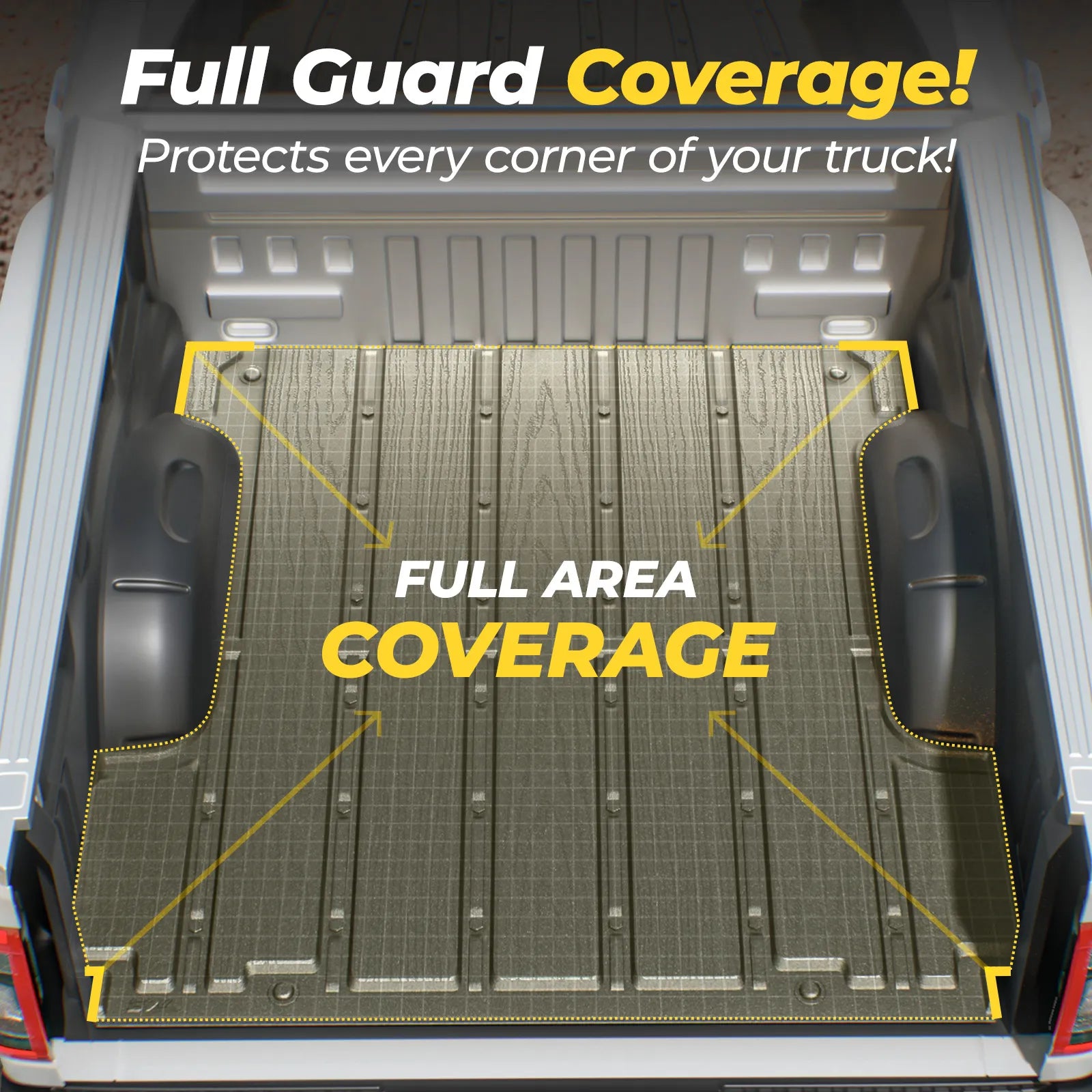 3W All-Weather Thorex™ Floor Mats Fit Ford F150 / F-150 Lightning SuperCrew Cab 2015-2025 (without Original Folding Under-Seat Storage Box)