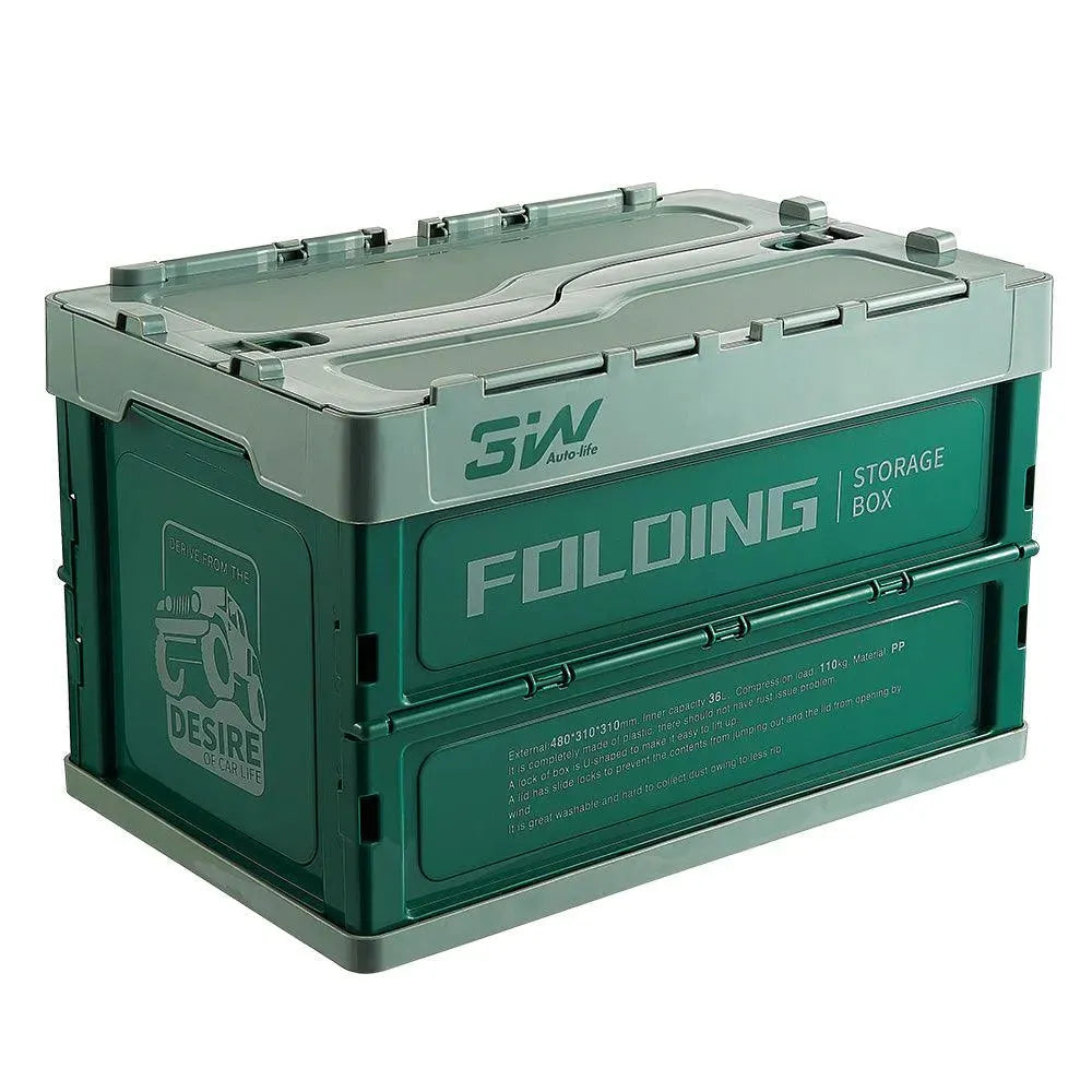3W 36L Folding Storage Box 3Wliners Green