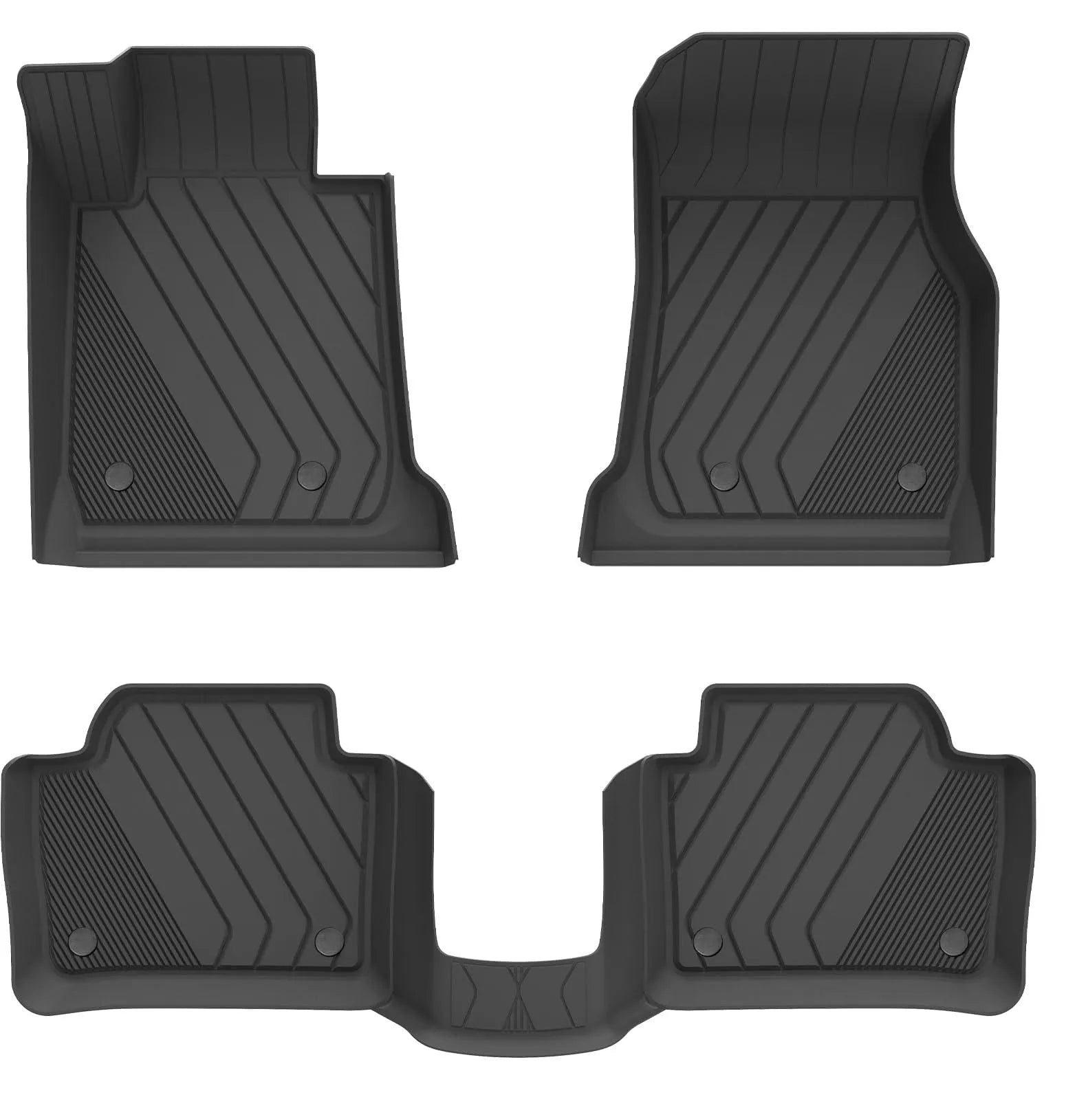 3W BMW F30 3 Series 320i 328d 328i 330e 330i 335i 340i RWD & Sedan 2013-2018 Custom Floor Mats TPE Material & All-Weather Protection (NOT for 335is & GT & X-Drive) Vehicles & Parts 3Wliners 2013-2018 3 Series 2013-2018 1st&2nd Row Mats