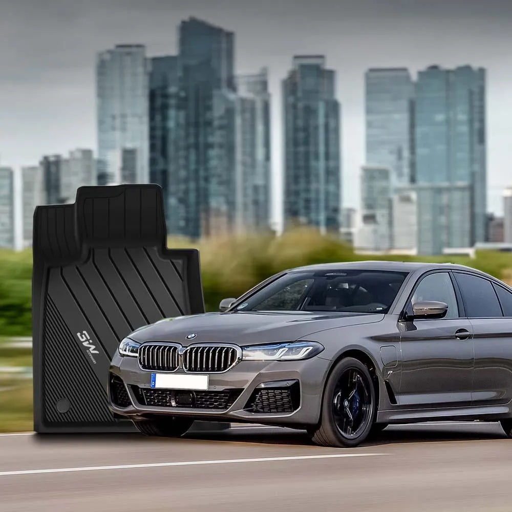 3W BMW 5 Series 2017-2023 G30 Custom Floor Mats Cargo Liner TPE Material & All-Weather Protection Vehicles & Parts 3Wliners