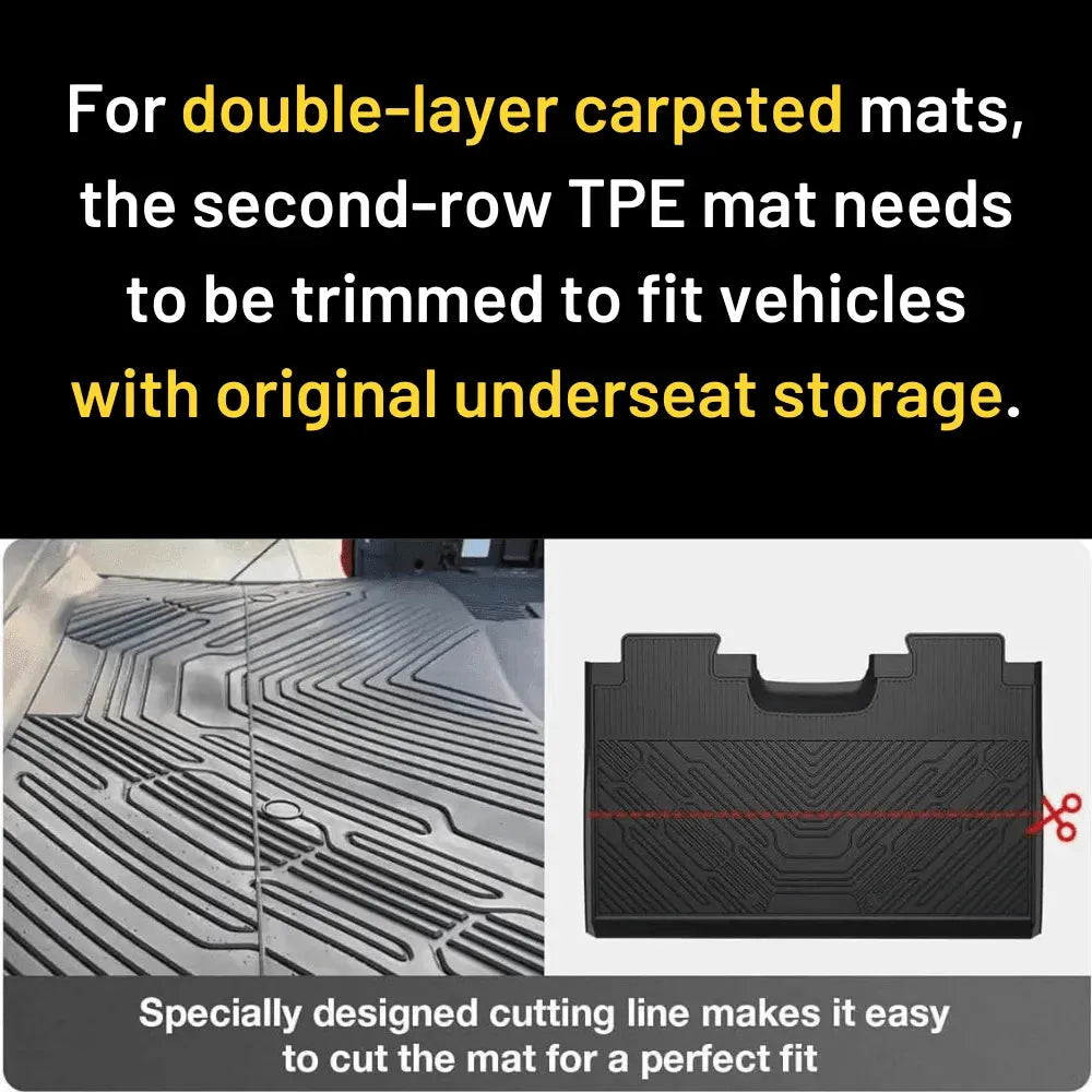 3W Custom Floor Mats Ford F250 F350 F450 F550 2017-2024 Super Duty CrewCab with Under Seat Storage F150 2015-2024 Vehicles & Parts 3W