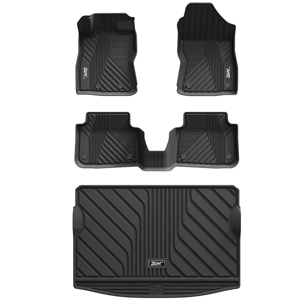 3W Floor Mats & Cargo Liner Fit for 2024 Subaru Crosstrek / 2024 Subaru Impreza Custom Floor Mats TPE Material & All-Weather Protection (NOT for Hybrid) Vehicles & Parts 3Wliners 2024 Crosstrek / Impreza 1st&2nd Row+Trunk Mat