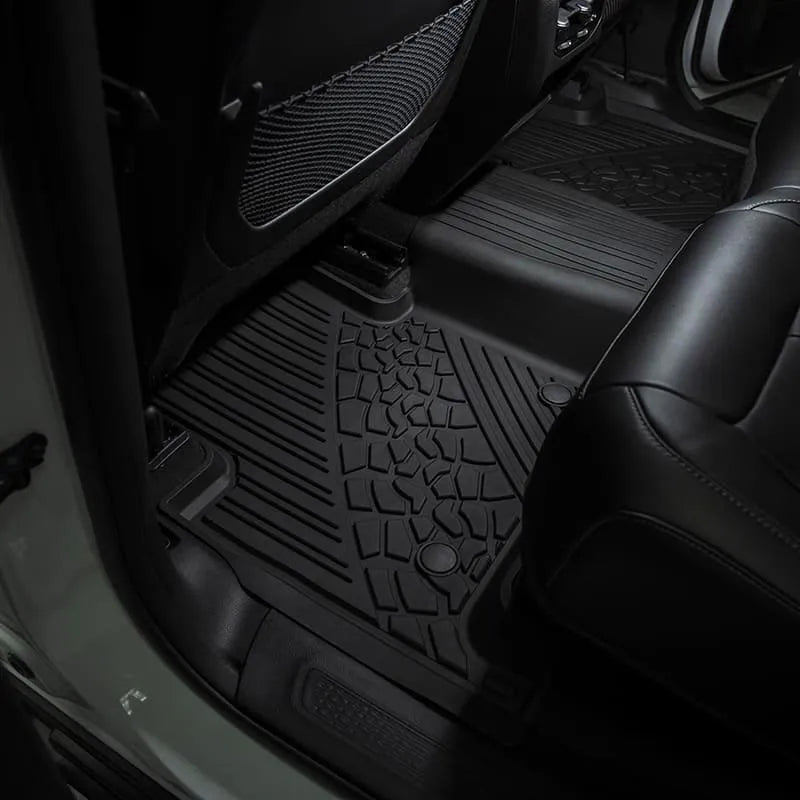 3W Floor Mats Dodge Durango 2016-2021 (2nd Row Bench Seating Only) TPE Material & All-Weather Protection Vehicles & Parts 3Wliners