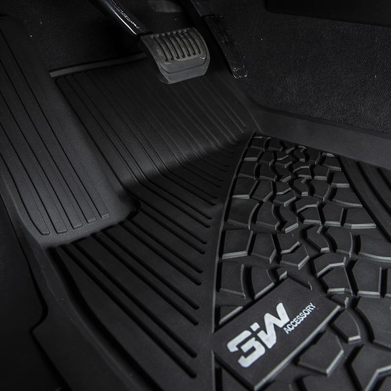 3W Floor Mats Jeep Grand Cherokee 2016-2021 / Grand Cherokee WK 2022-2023 (Non L) Custom Cargo Liner TPE Material & All-Weather Protection Vehicles & Parts 3Wliners