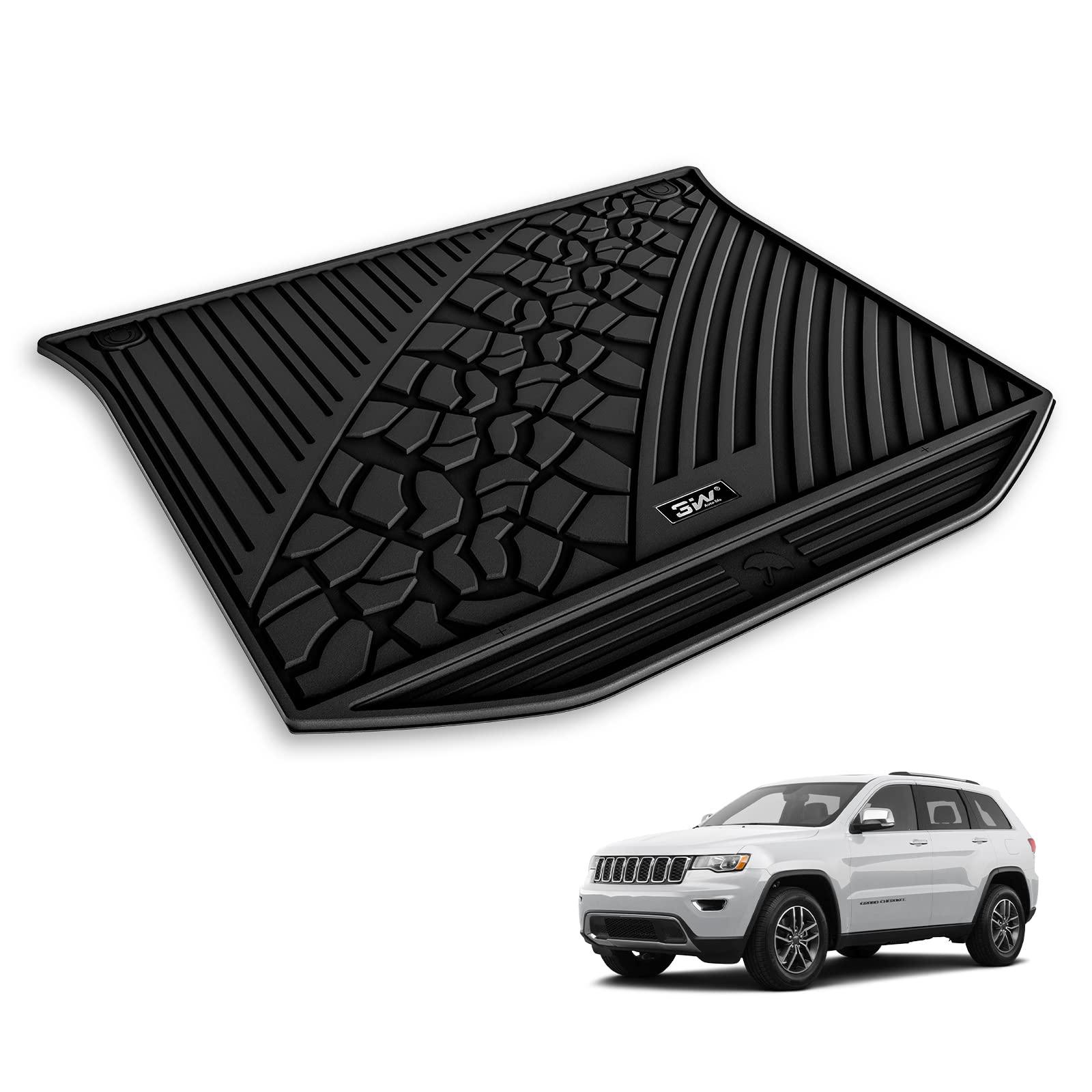 3W Floor Mats Jeep Grand Cherokee 2016-2021 / Grand Cherokee WK 2022-2023 (Non L) Custom Cargo Liner TPE Material & All-Weather Protection Vehicles & Parts 3Wliners 2016-2021 Grand Cherokee 2016-2021 Trunk Mat