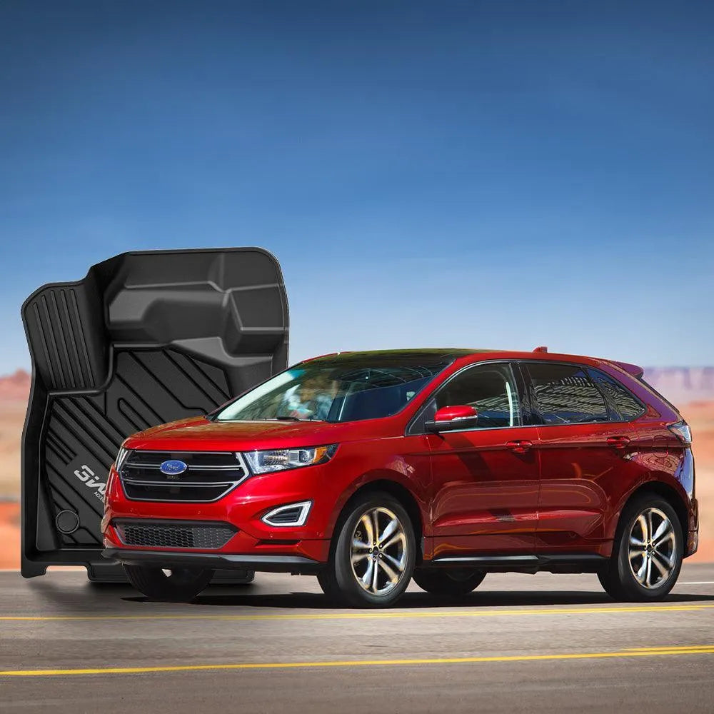 3W Ford Edge 2015-2024 Custom Floor Mats TPE Material & All-Weather Protection Vehicles & Parts 3Wliners