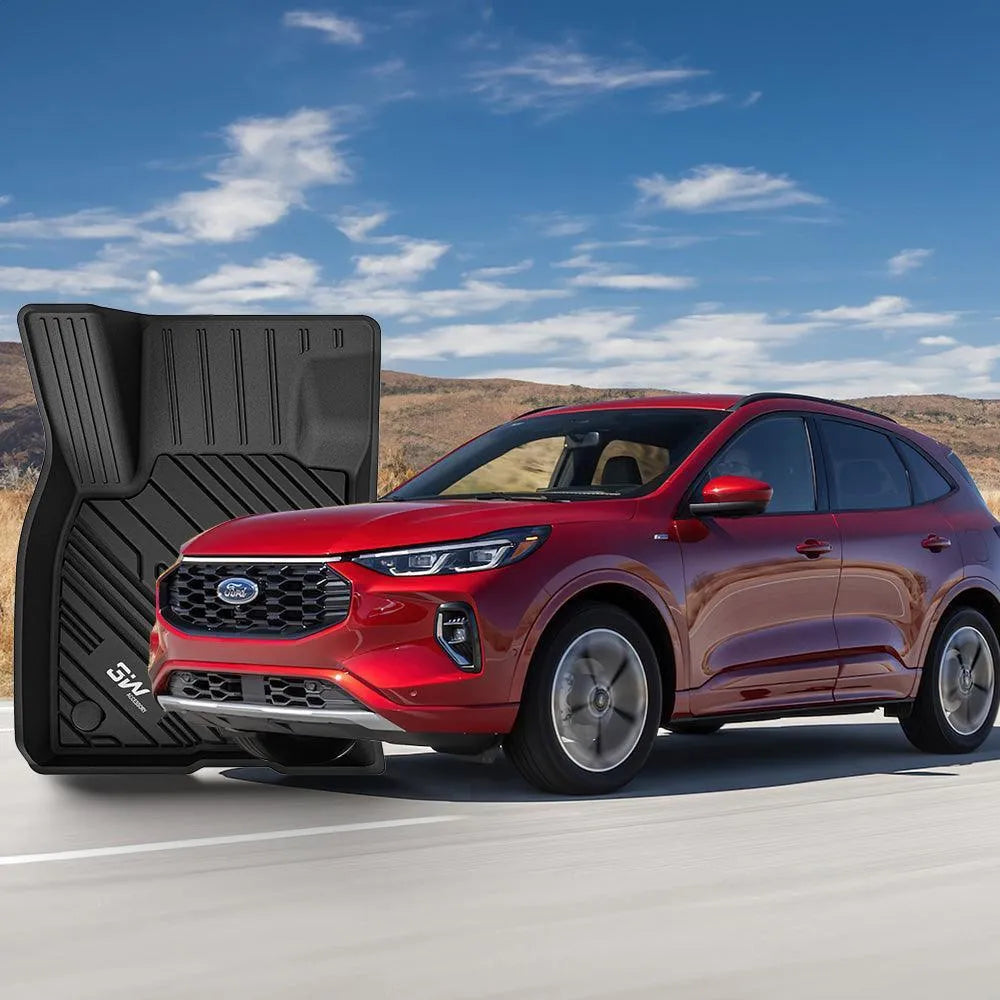 3W Ford Escape 2020-2024 (NOT for Hybrid) Custom Floor Mats TPE Material & All-Weather Protection Vehicles & Parts 3Wliners
