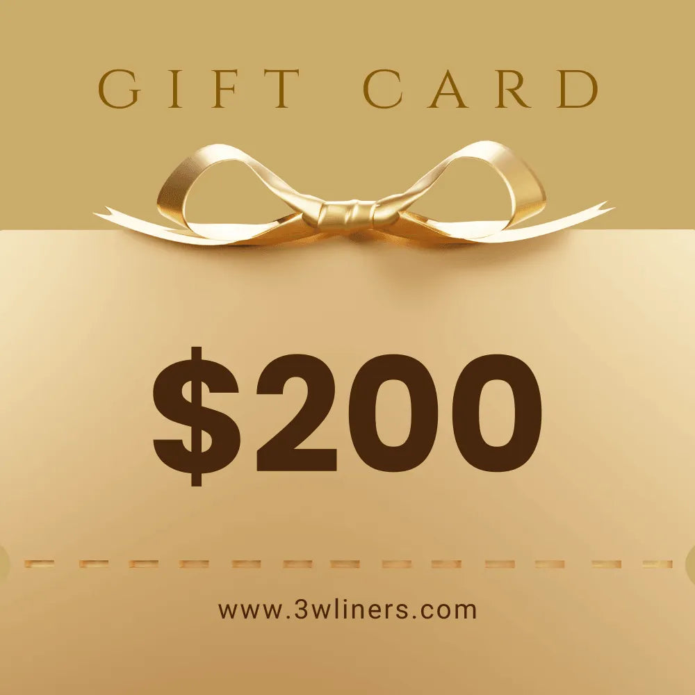 3W Gift Card $200 3Wliners $200.00
