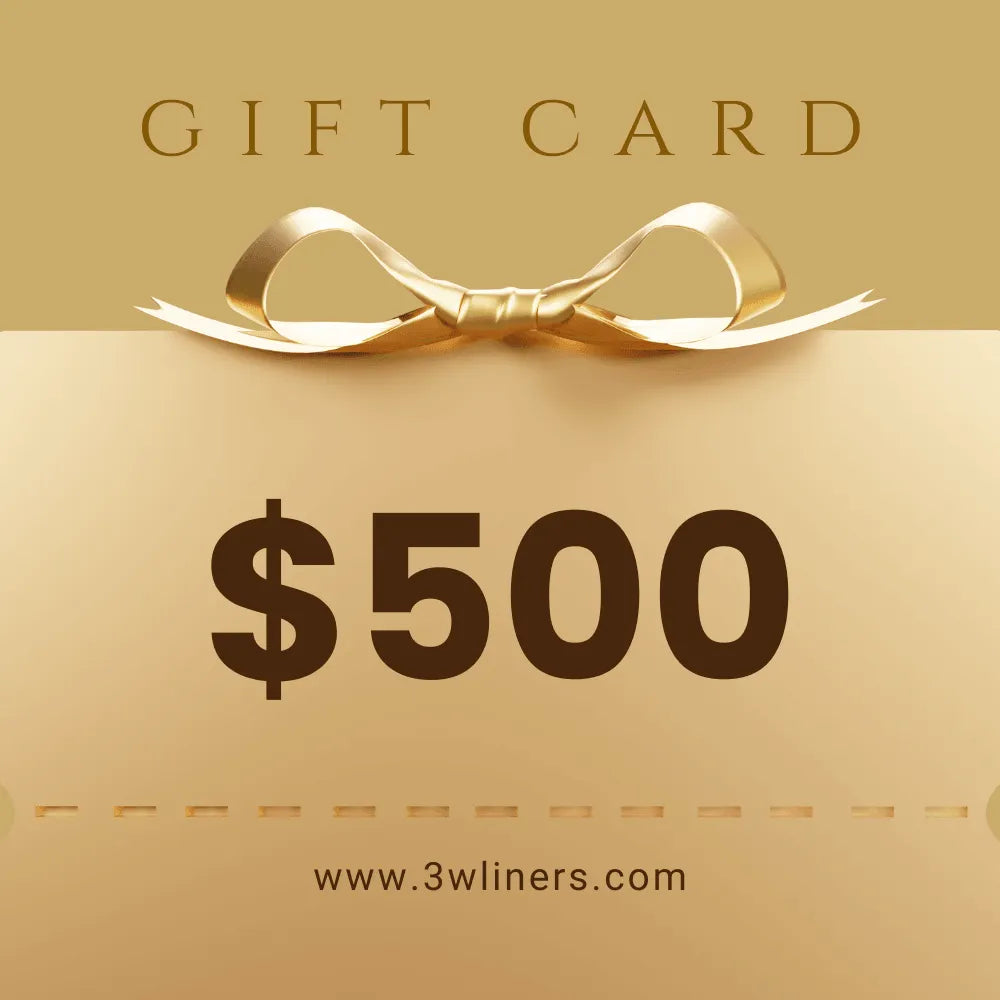 3W Gift Card $500 3Wliners $500
