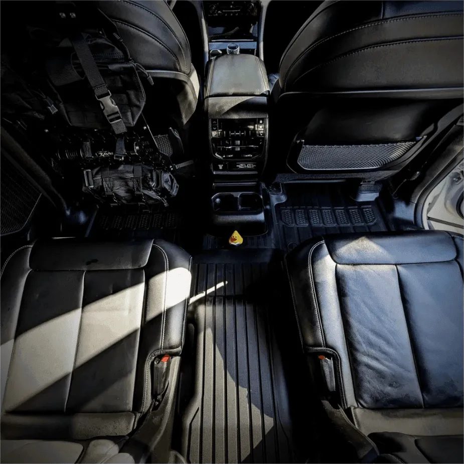 3W Jeep Grand Cherokee L 6 Seat 2021-2025 Custom Floor Mats / Trunk Mat TPE Material & All-Weather Protection Vehicles & Parts 3Wliners