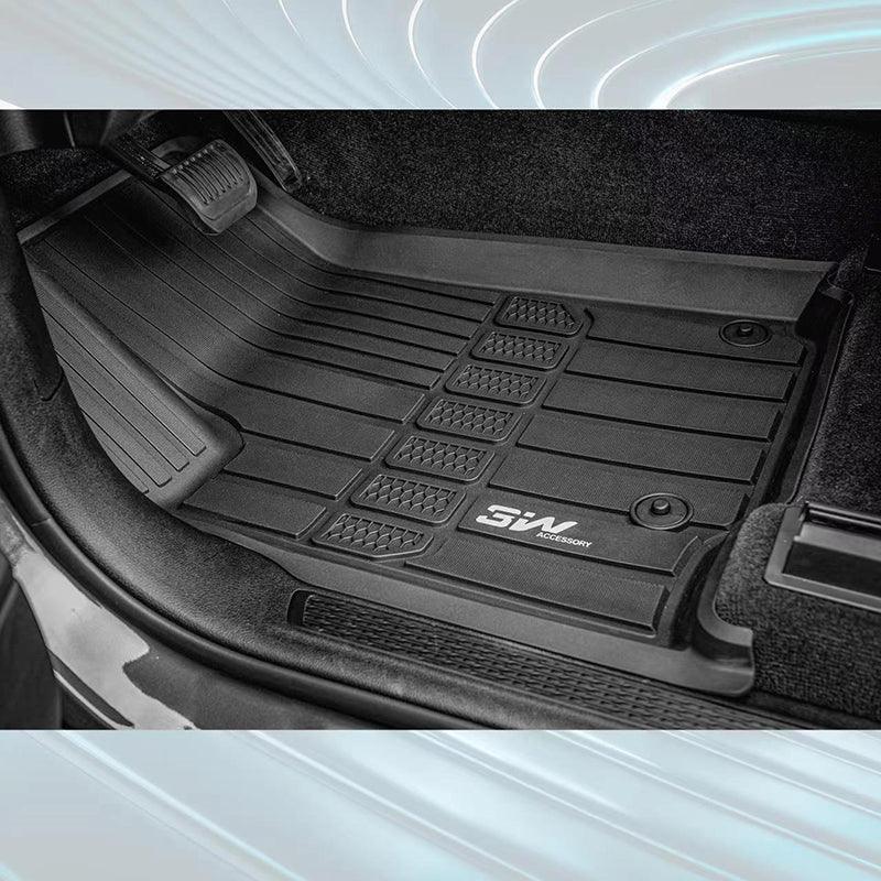 3W Jeep Grand Cherokee L 6 Seat 2021-2025 Custom Floor Mats / Trunk Mat TPE Material & All-Weather Protection Vehicles & Parts 3Wliners