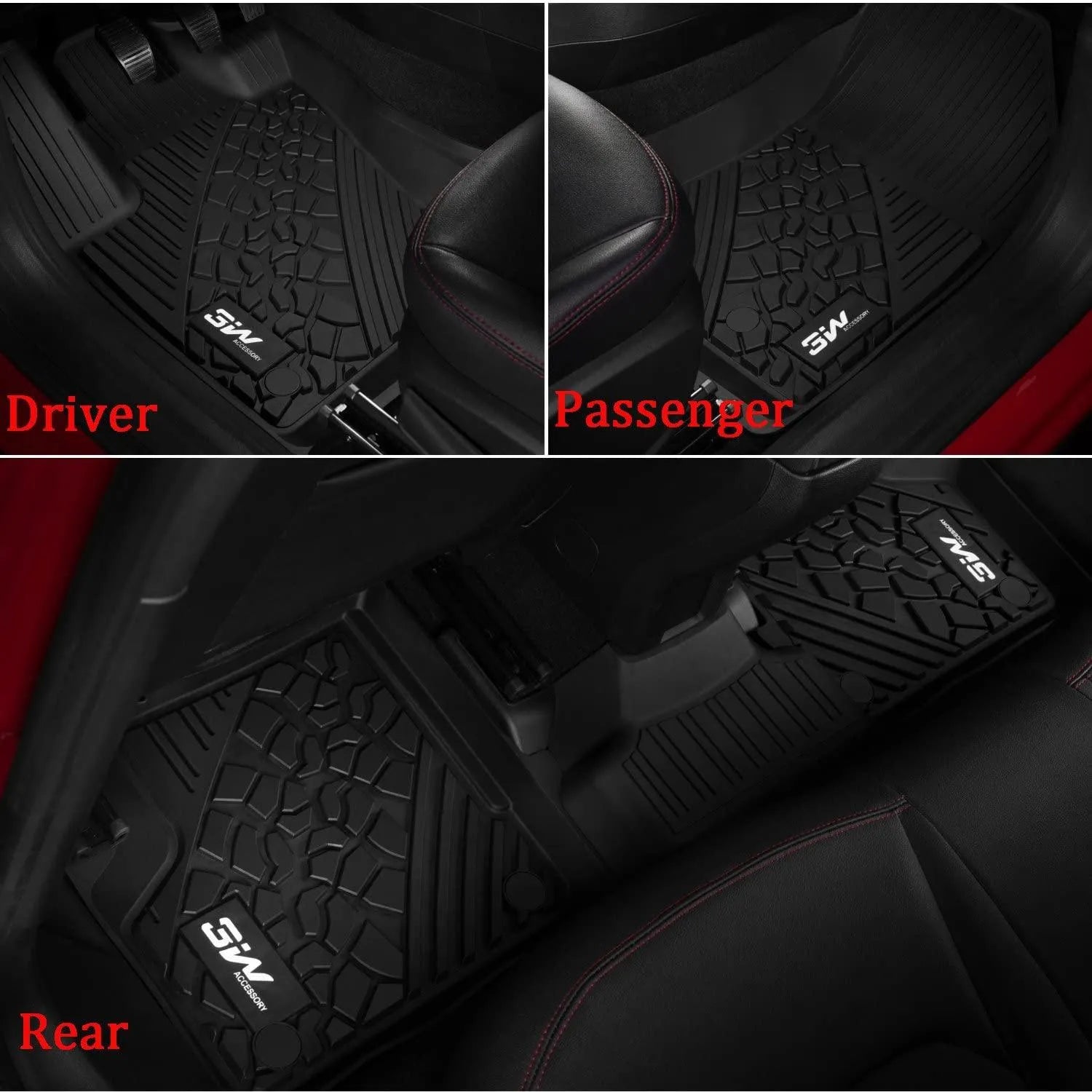3W Jeep Renegade 2015-2024 Custom Floor Mats TPE Material & All-Weather Protection Vehicles & Parts 3Wliners