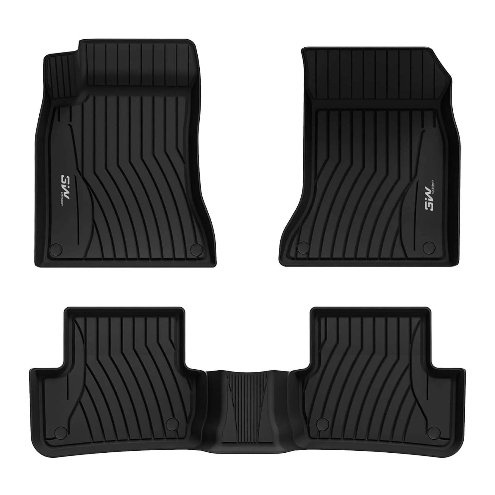 3W Mercedes-Benz CLA 2020-2024 Custom Floor Mats TPE Material & All-Weather Protection Vehicles & Parts 3Wliners 2020-2024 CLA 2020-2024 1st&2nd Row Mats