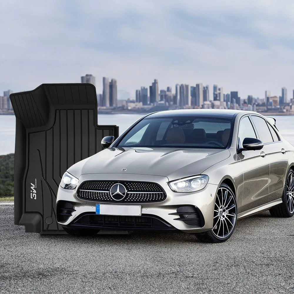 3W Mercedes-Benz E-Class 2017-2023 Custom Floor Mats TPE Material & All-Weather Protection (Sedan Only) Vehicles & Parts 3Wliners