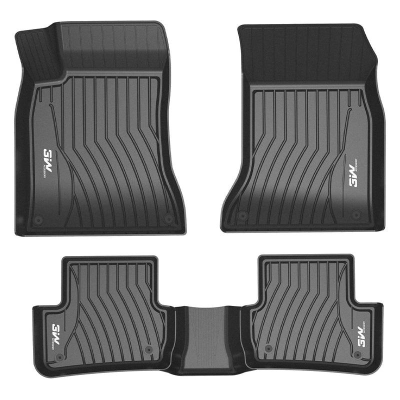 3W Mercedes-Benz GLE 2016-2019 Custom Floor Mats TPE Material & All-Weather Protection (Not Fit Coupe) Vehicles & Parts 3Wliners 2016-2019 GLE 2016-2019 1st&2nd Row Mats