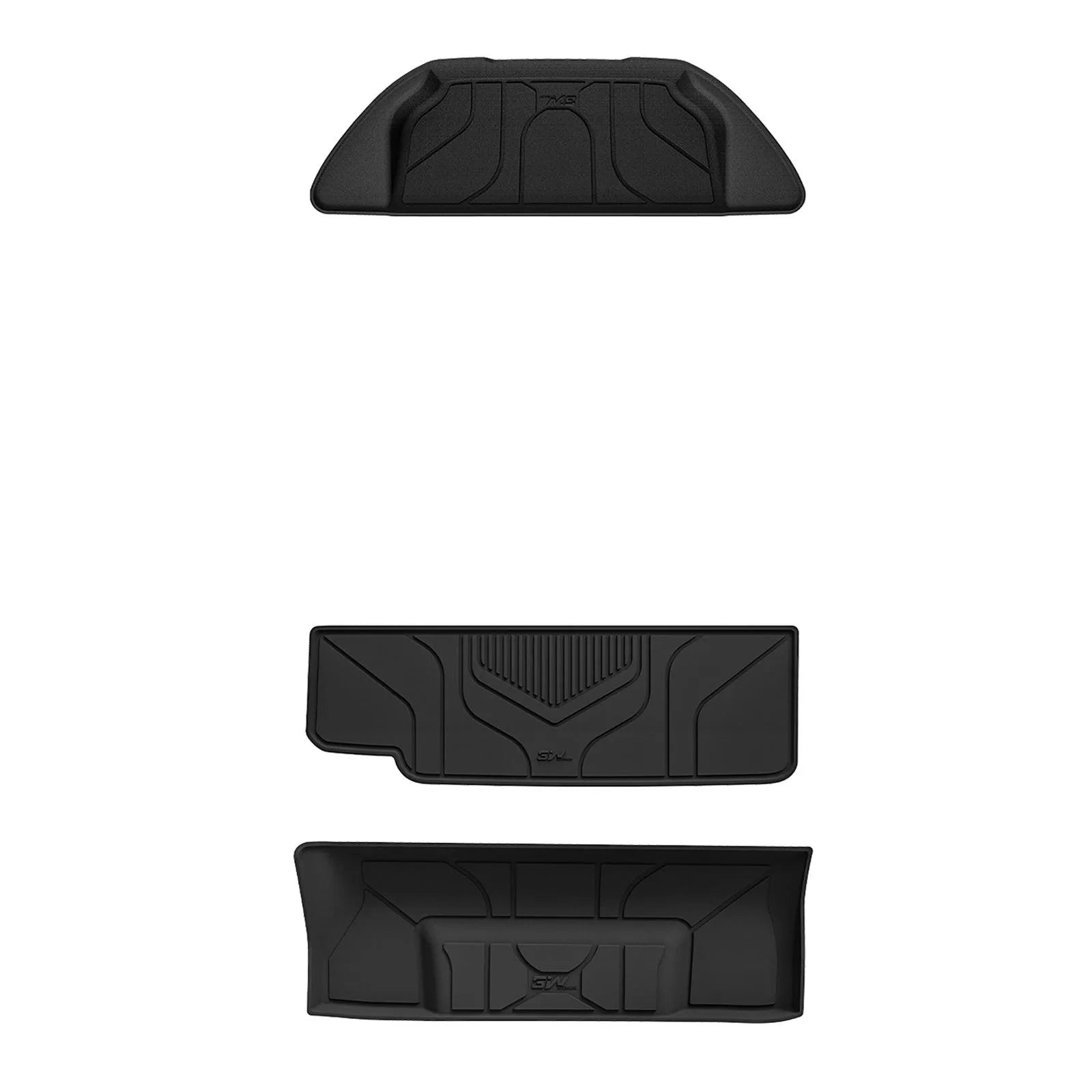 3W Tesla Model X 6 Seat 2021-2024 Custom Floor Mats Trunk Mats TPE Material & All-Weather Protection Vehicles & Parts 3Wliners