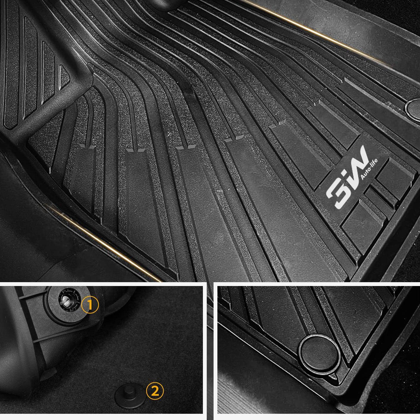 3W Volkswagen ID.4 2021-2024 Custom Floor Mats TPE Material & All-Weather Protection Vehicles & Parts 3Wliners