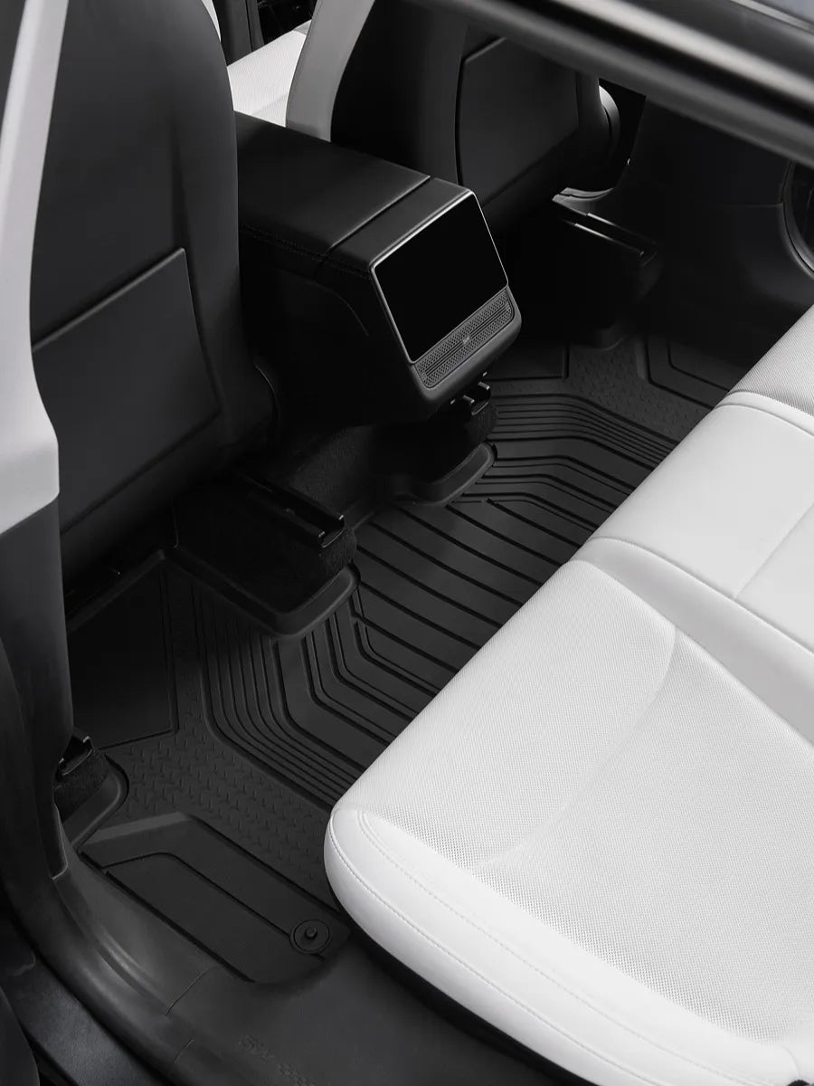 3w Tesla Model Y Juniper TPE Floor Mats Cargo Liner Full Set All Weather Protection Environmentally Friendly