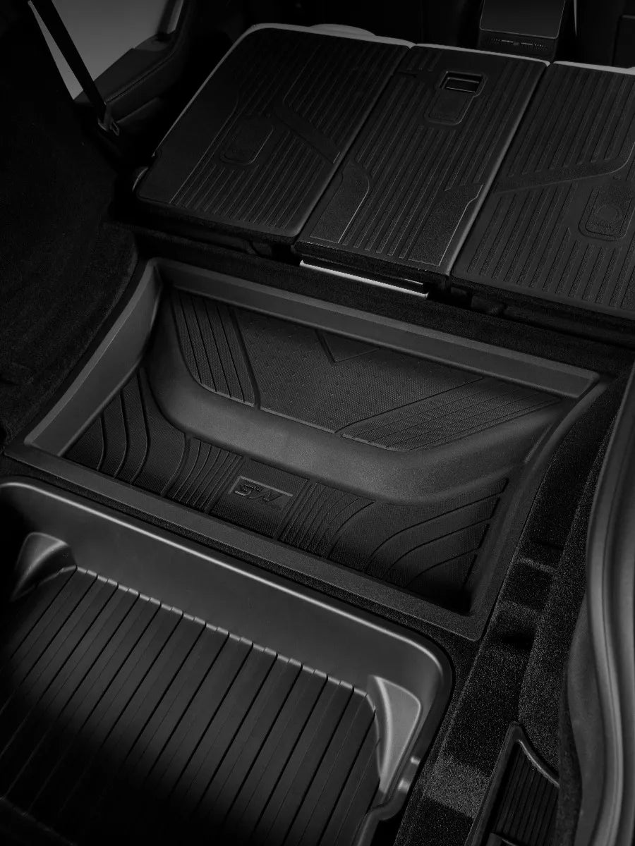 3w Tesla Model Y Juniper TPE Floor Mats Cargo Liner Full Set All Weather Protection Environmentally Friendly